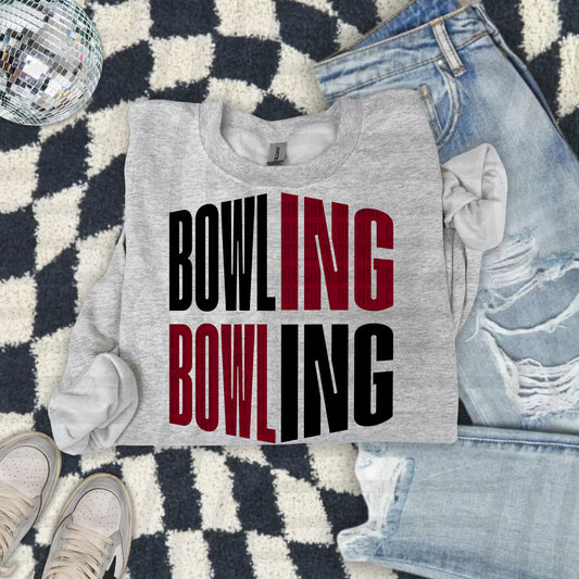 WORD ART BOWLING TEE