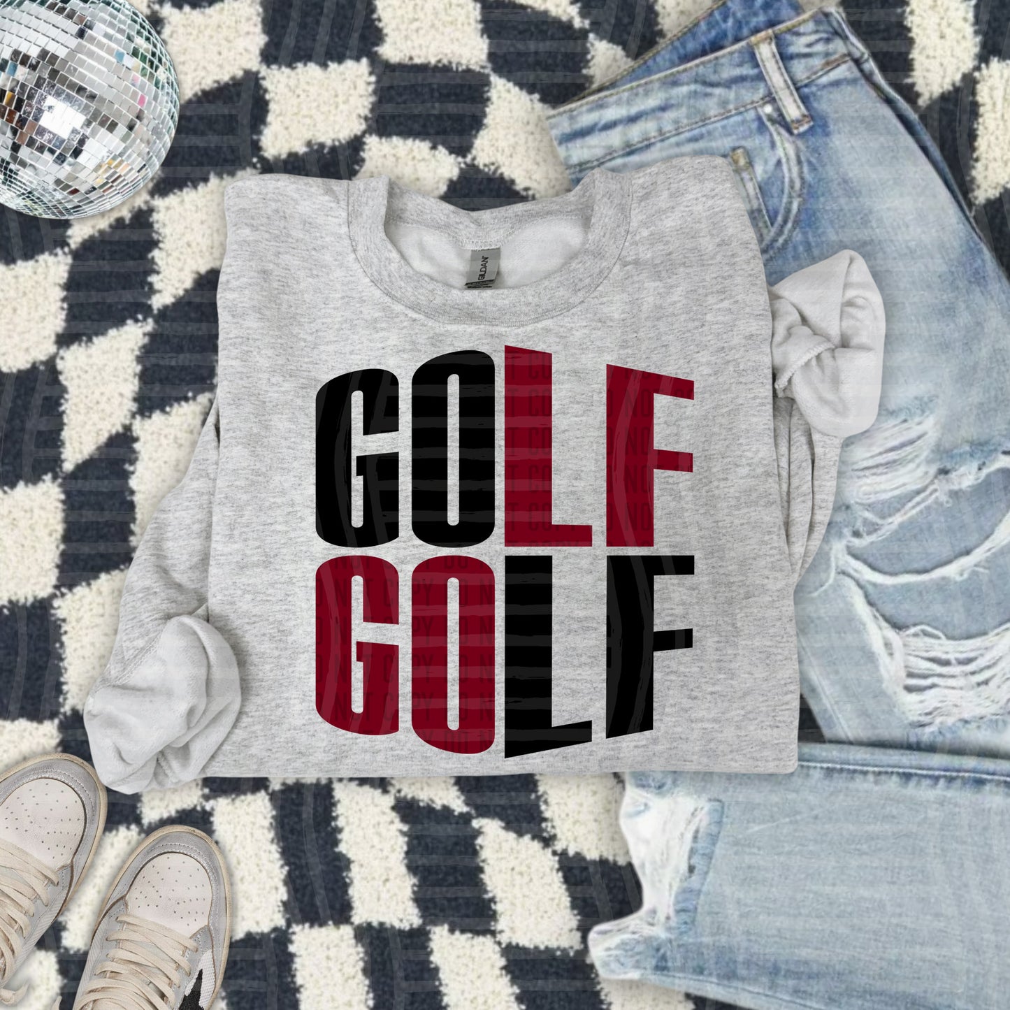 WORD ART GOLF TEE