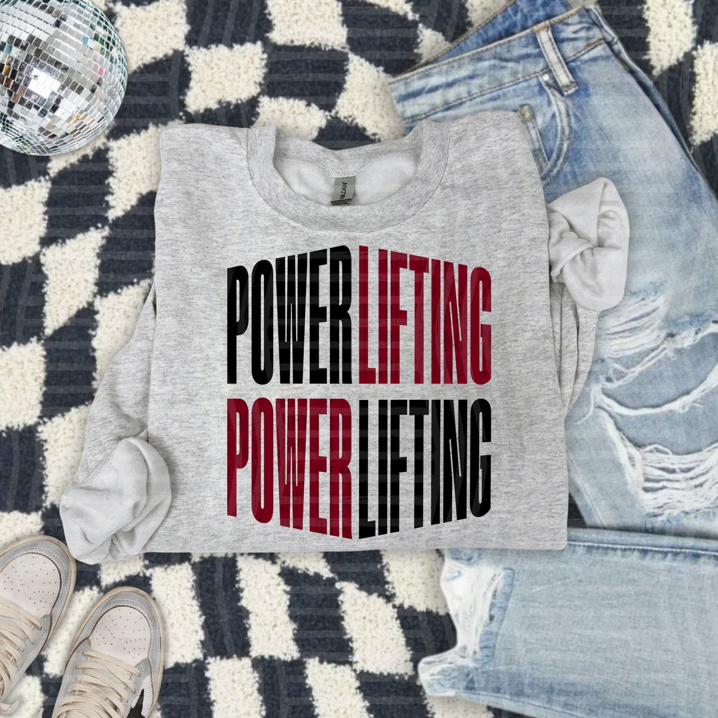 WORD ART POWERLIFTING TEE