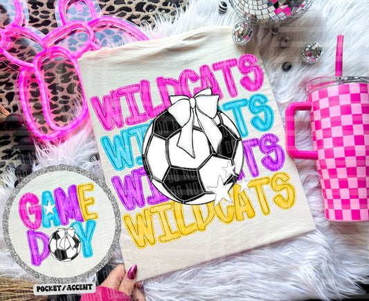 SOCCER BRIGHT & PREPPY MASCOT TEES
