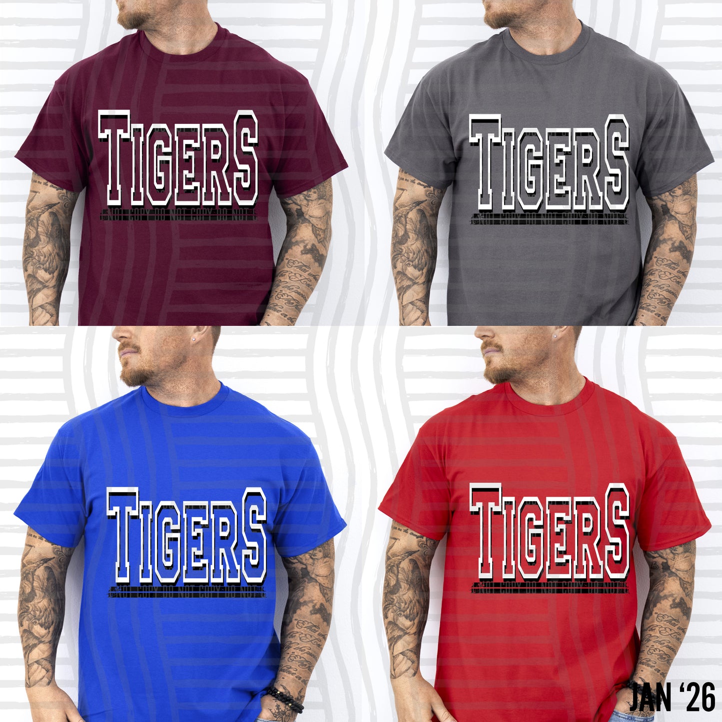 BLACK AND WHITE MASCOTS