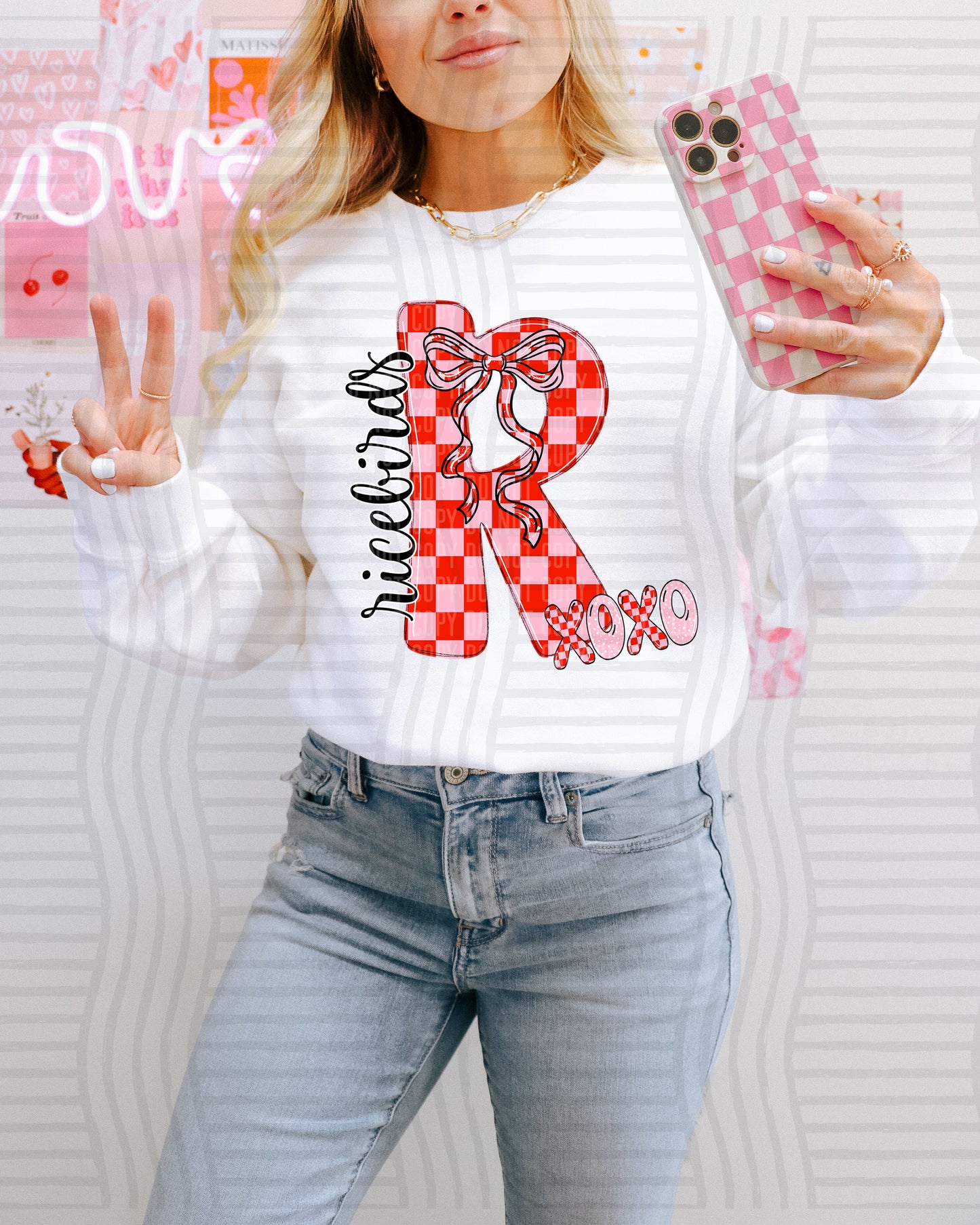 VDAY INITIALS TEE