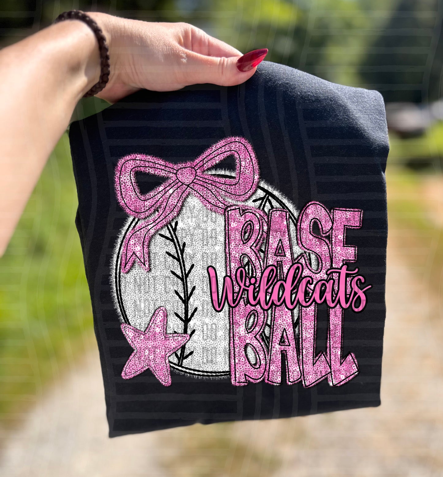 MASCOT BASEBALL SEQUIN TEE