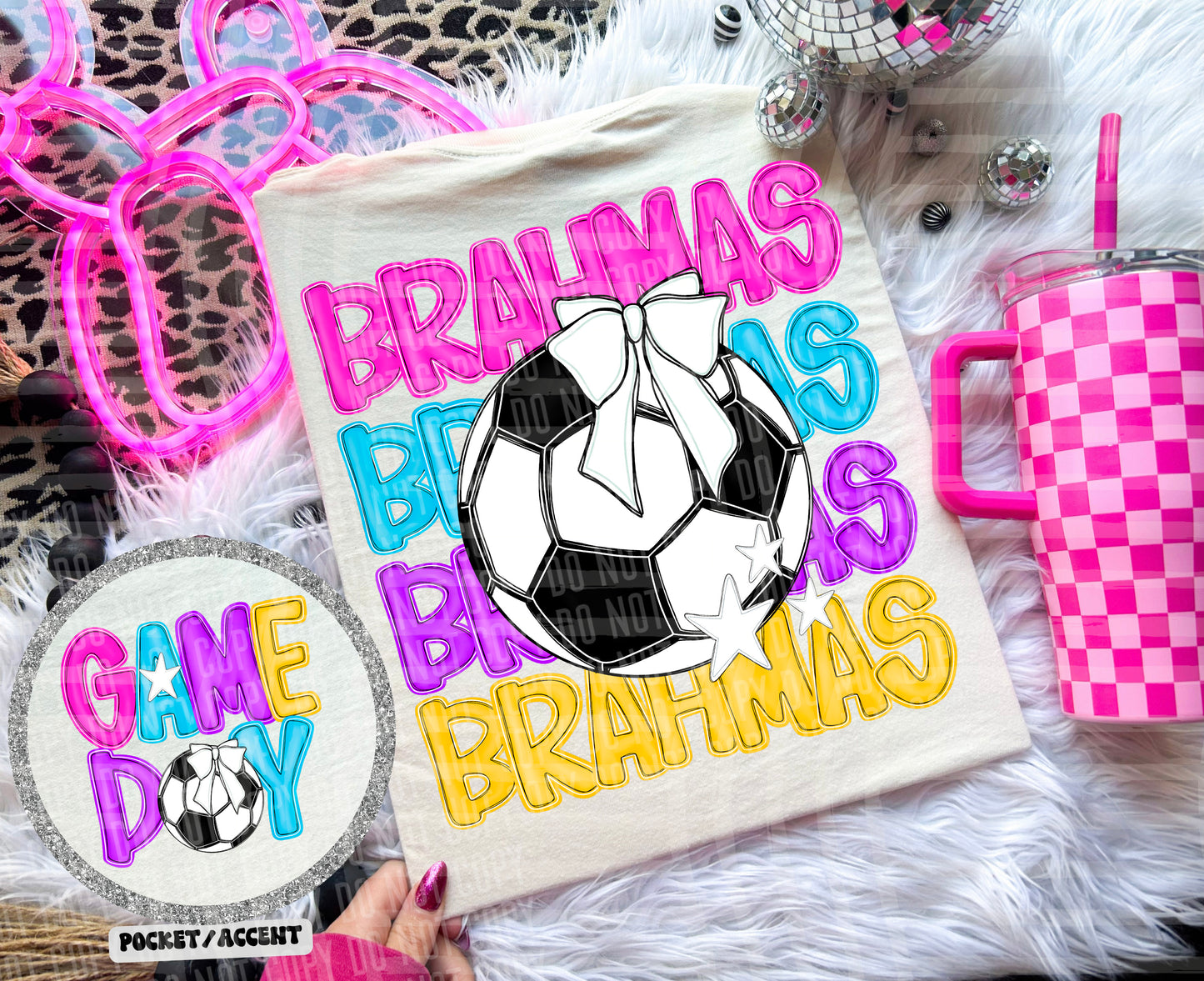 SOCCER BRIGHT & PREPPY MASCOT TEES