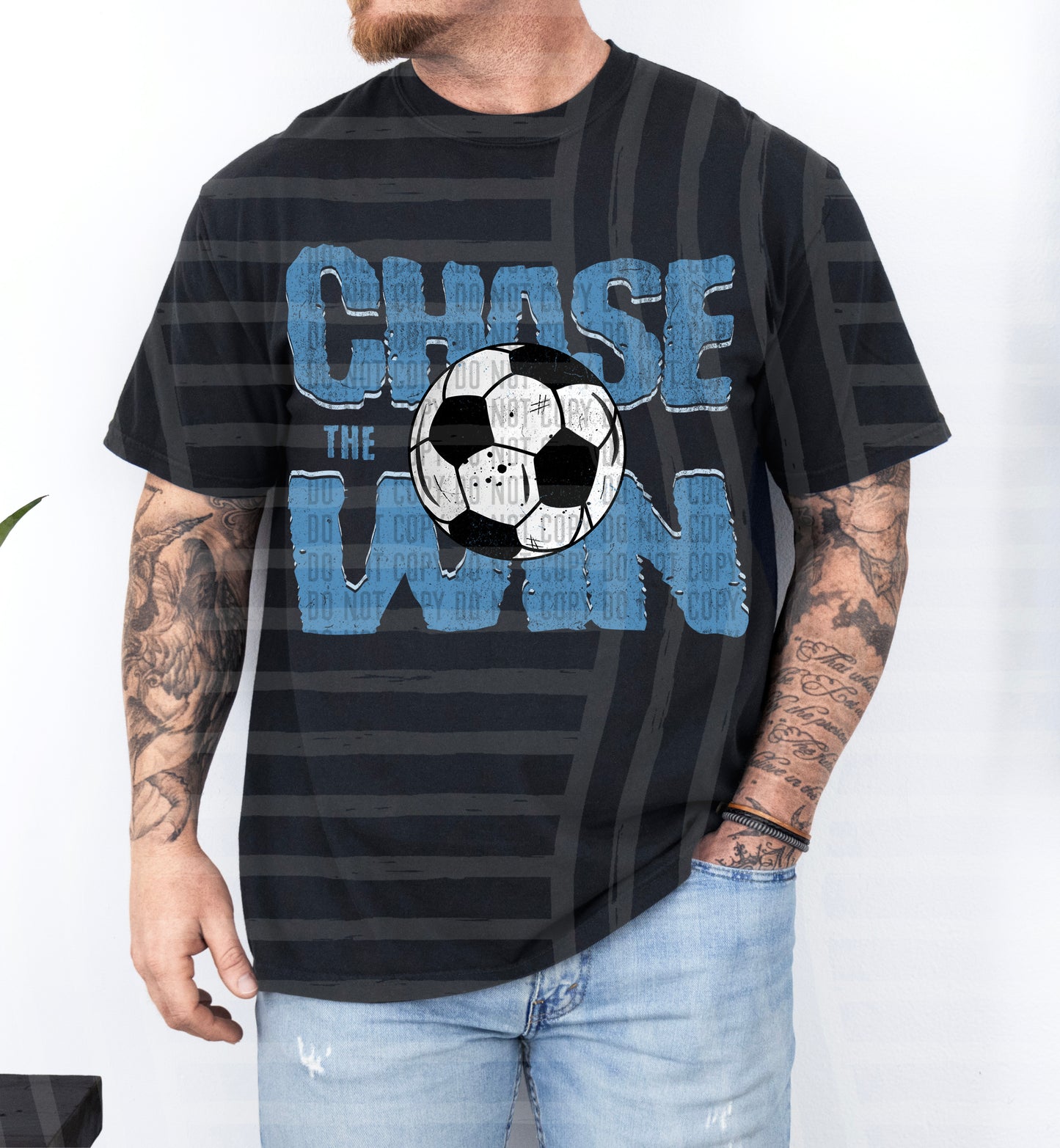 SOCCER -CHASE THE WIN TEE -VARIETY COLORS