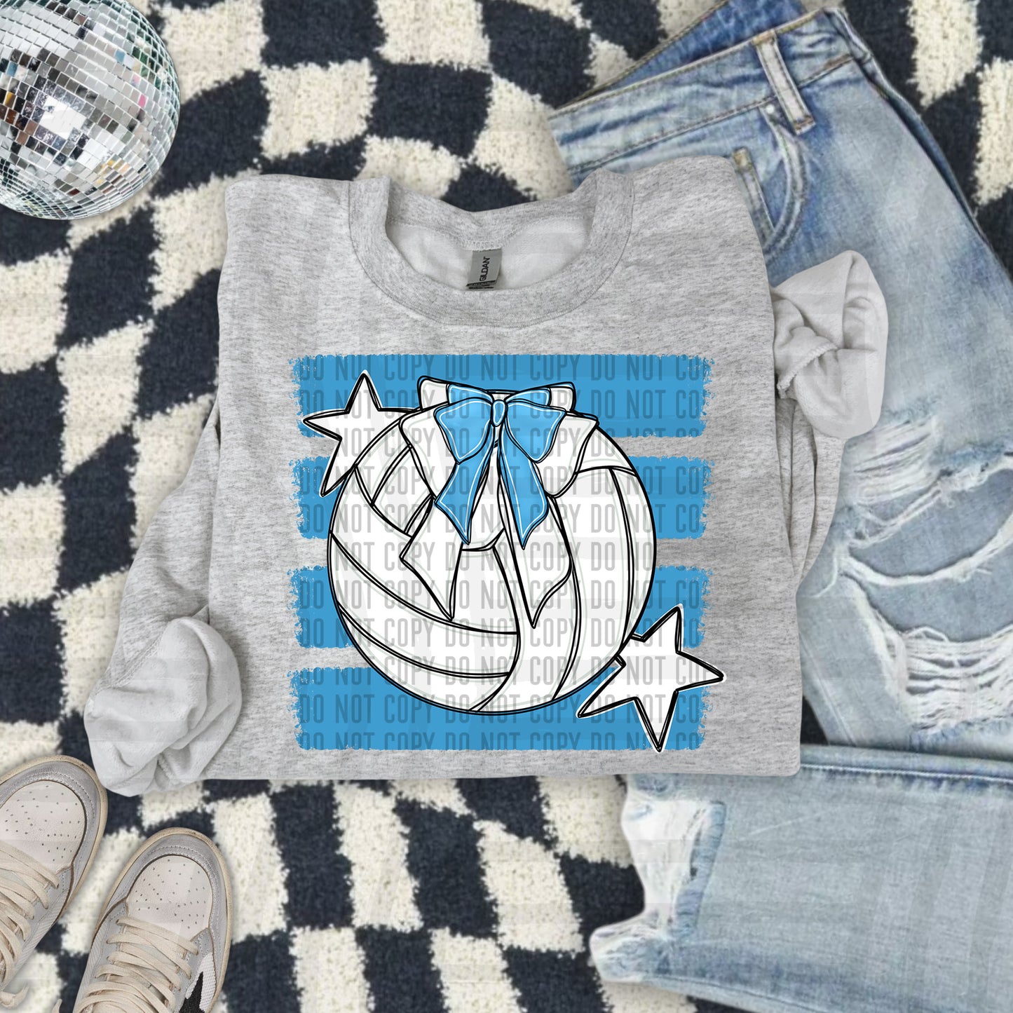 VOLLEYBALL BOW BOW TEES -25 COLORS