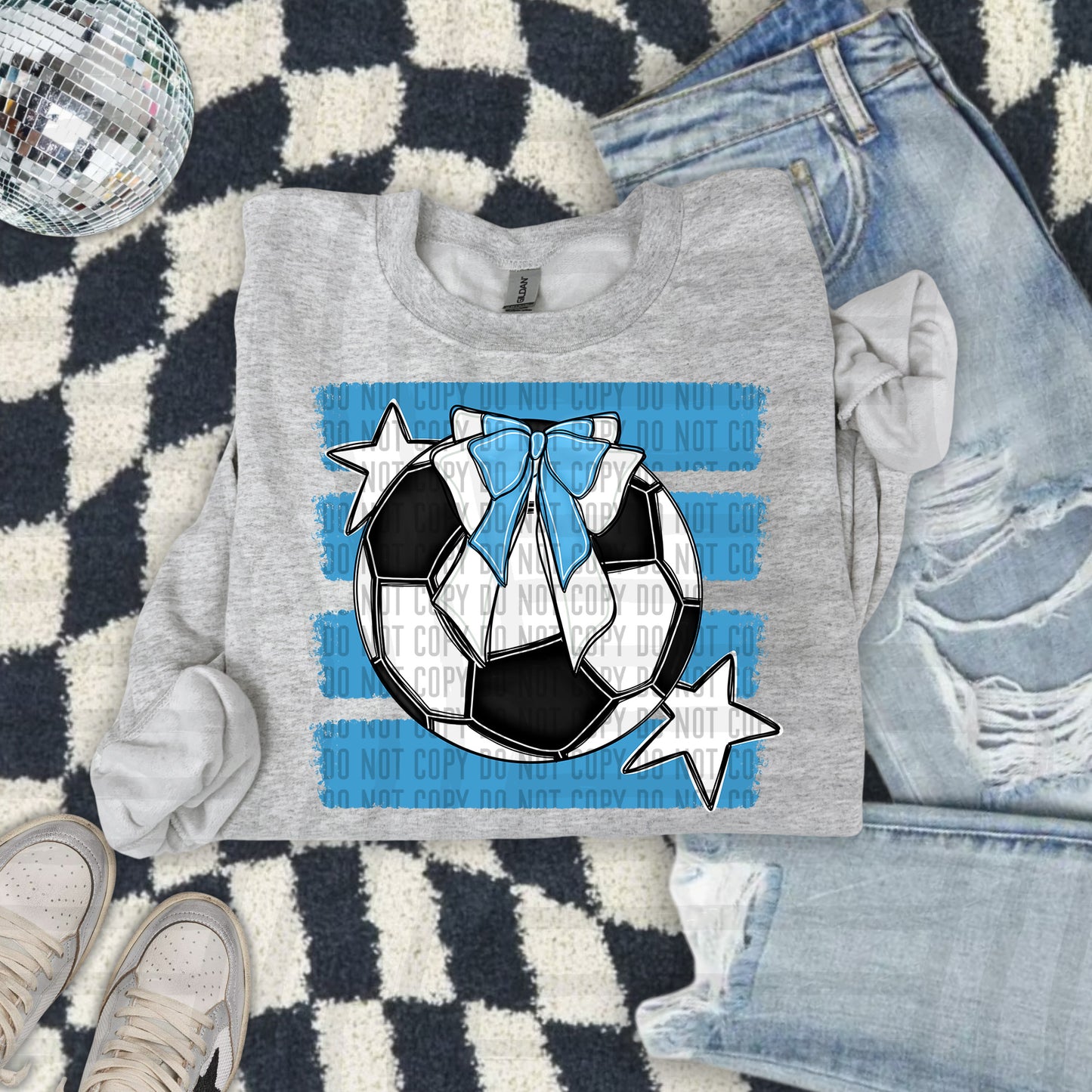 SOCCER BOW BOW TEES -25 COLORS