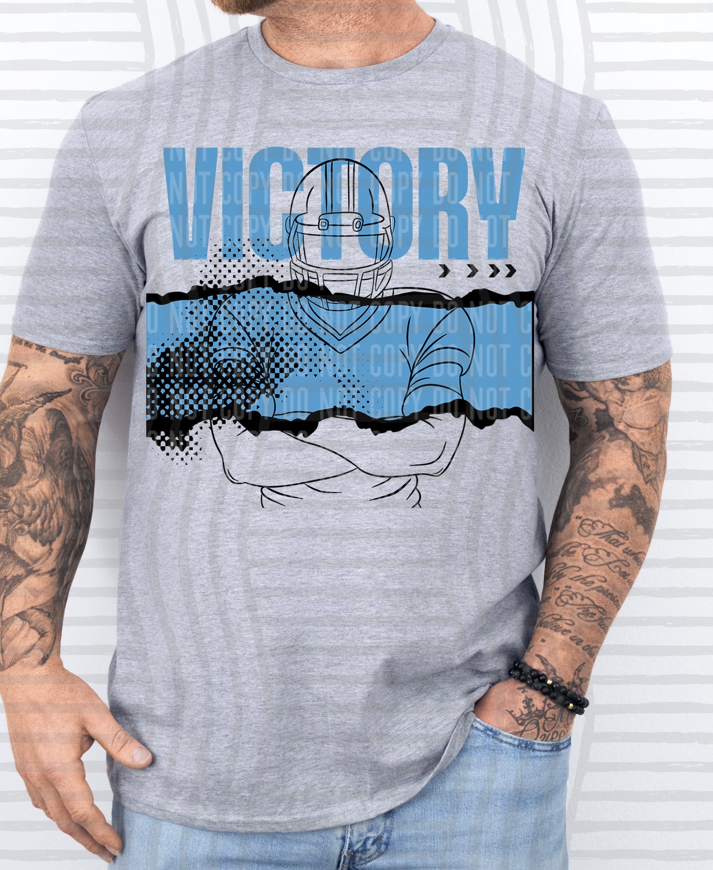 VICTORY FOOTBALL PLAYER TEES -25 COLORS