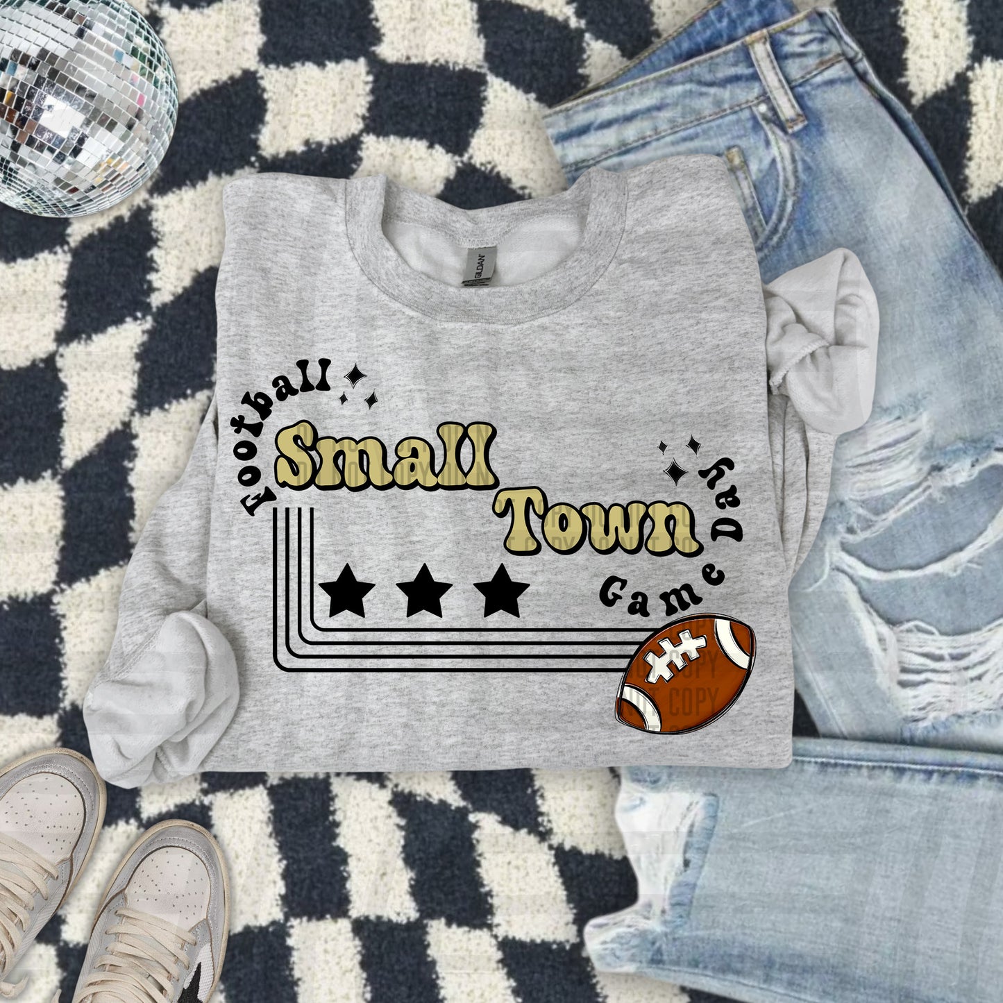 SMALL TOWN FOOTBALL TEES -21 COLORS