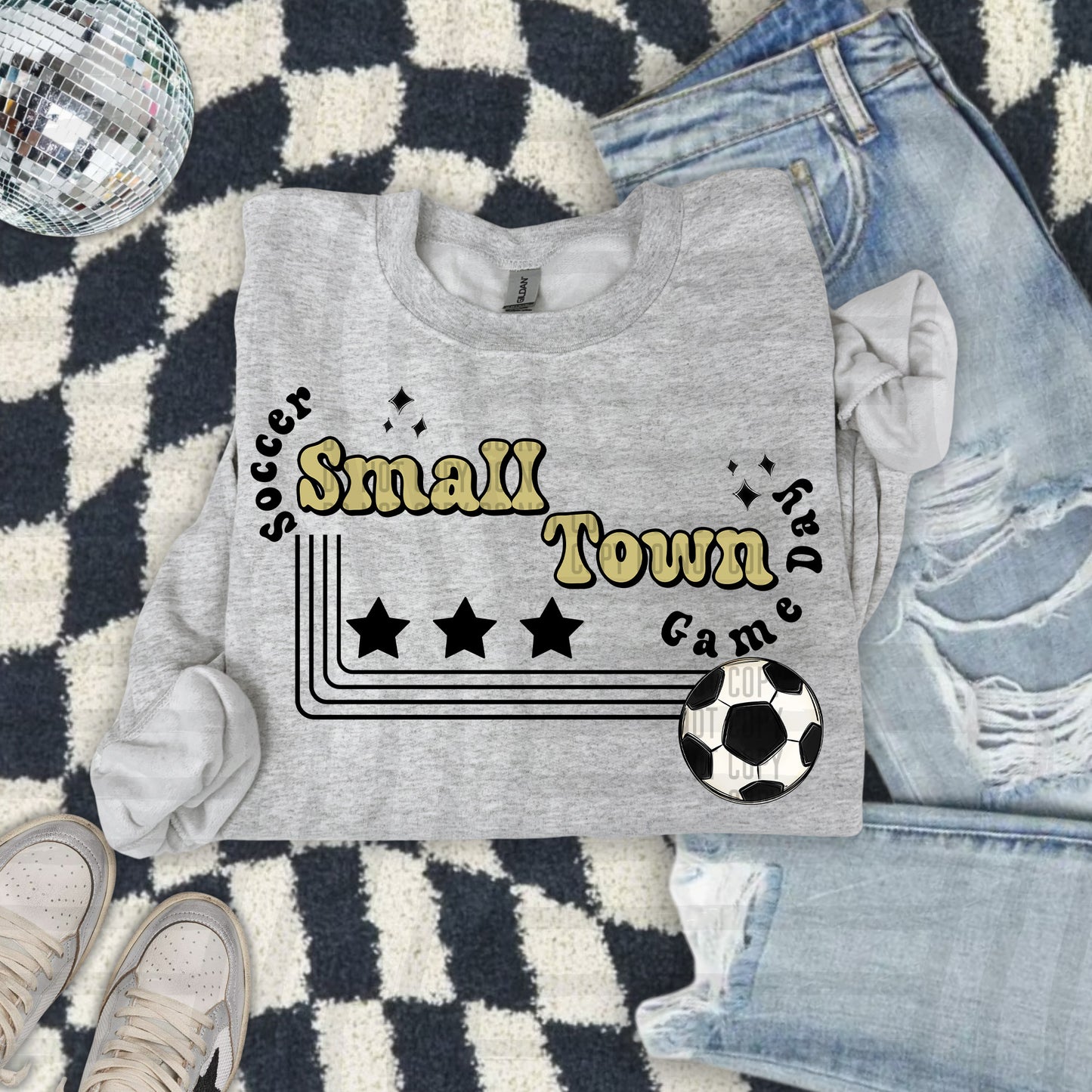SMALL TOWN SOCCER TEE - 21 COLORS