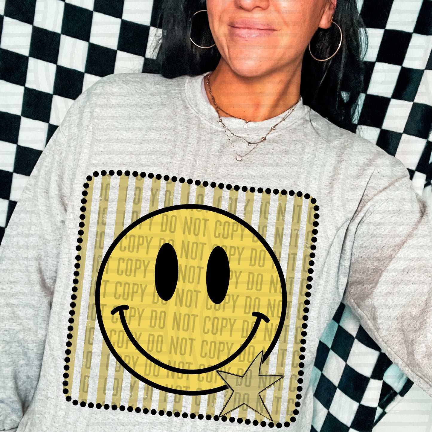 DISTRESSED SMILEY TEE - MULTIPLE COLORS