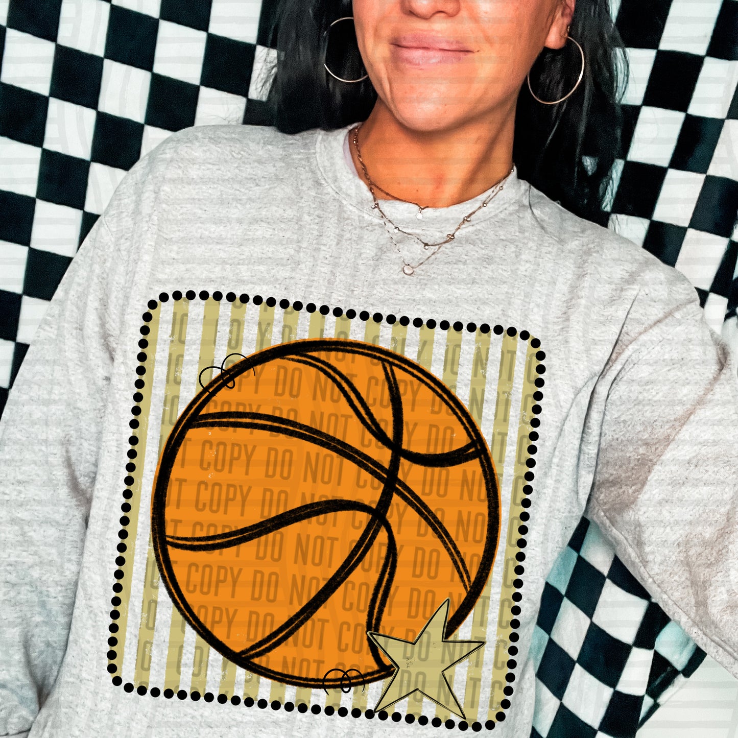 DISTRESSED BASKETBALL TEE - MULTIPLE COLORS