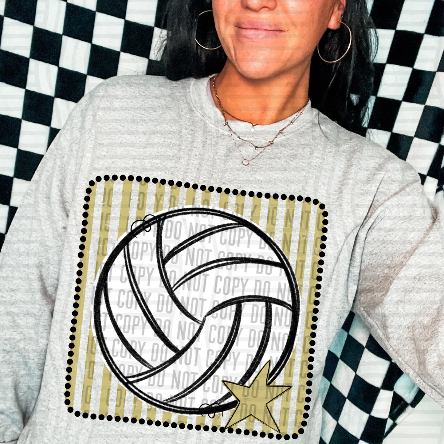 DISTRESSED VOLLEYBALL TEE - MULTIPLE COLORS