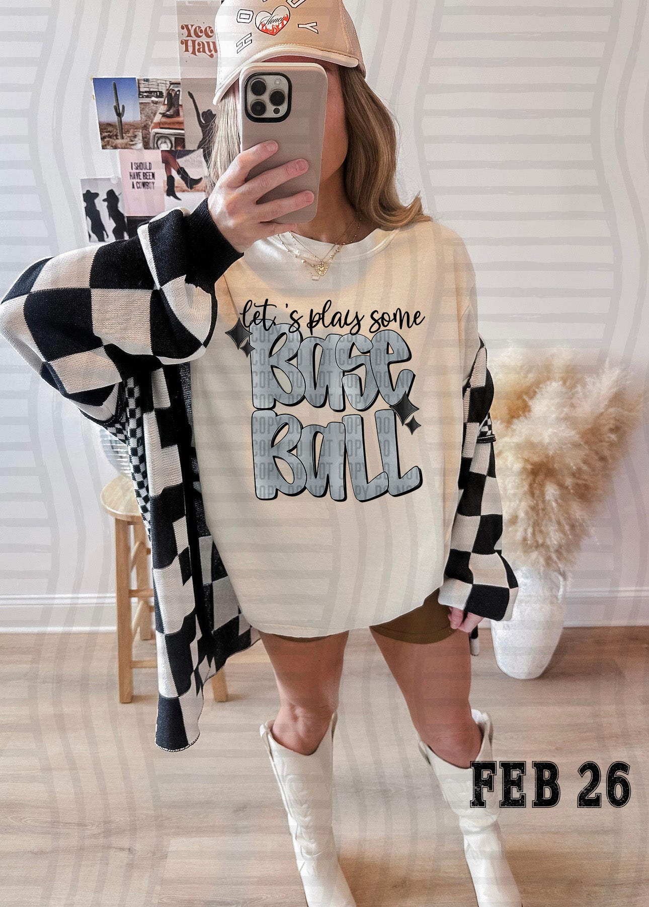 LET'S PLAY SOME BASEBALL TEE-VARIETY OF COLORS