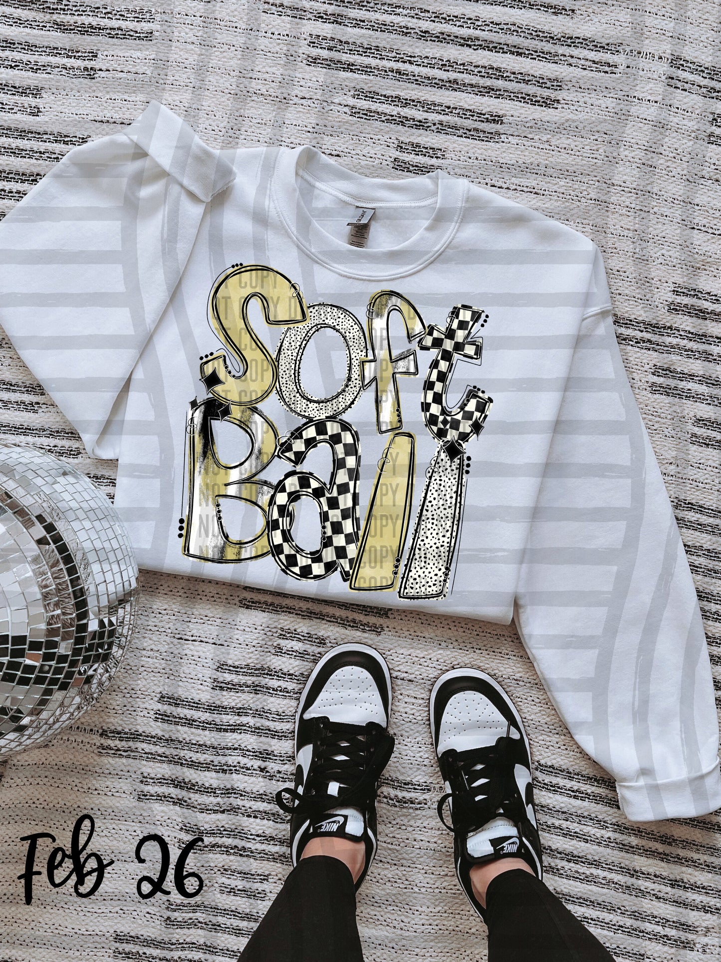 VARIETY COLOR SOFTBALL TEES