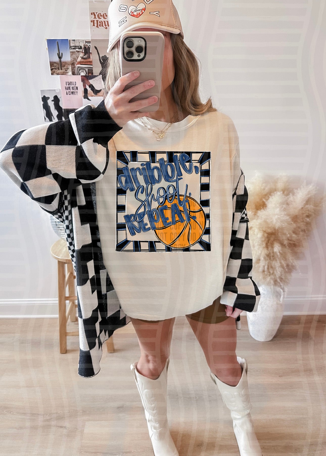 DRIBBLE SHOOT REPEAT TEE