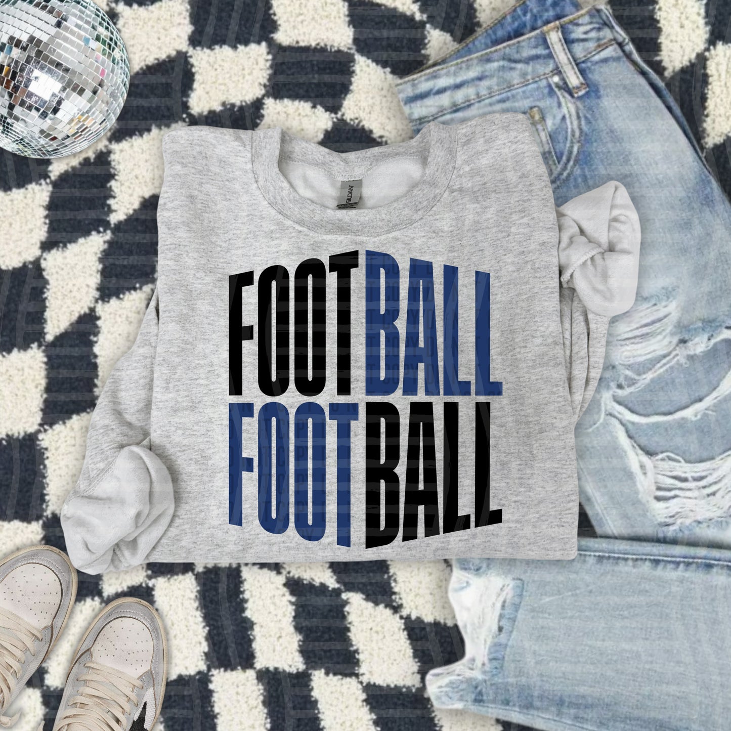 WORD ART FOOTBALL TEE