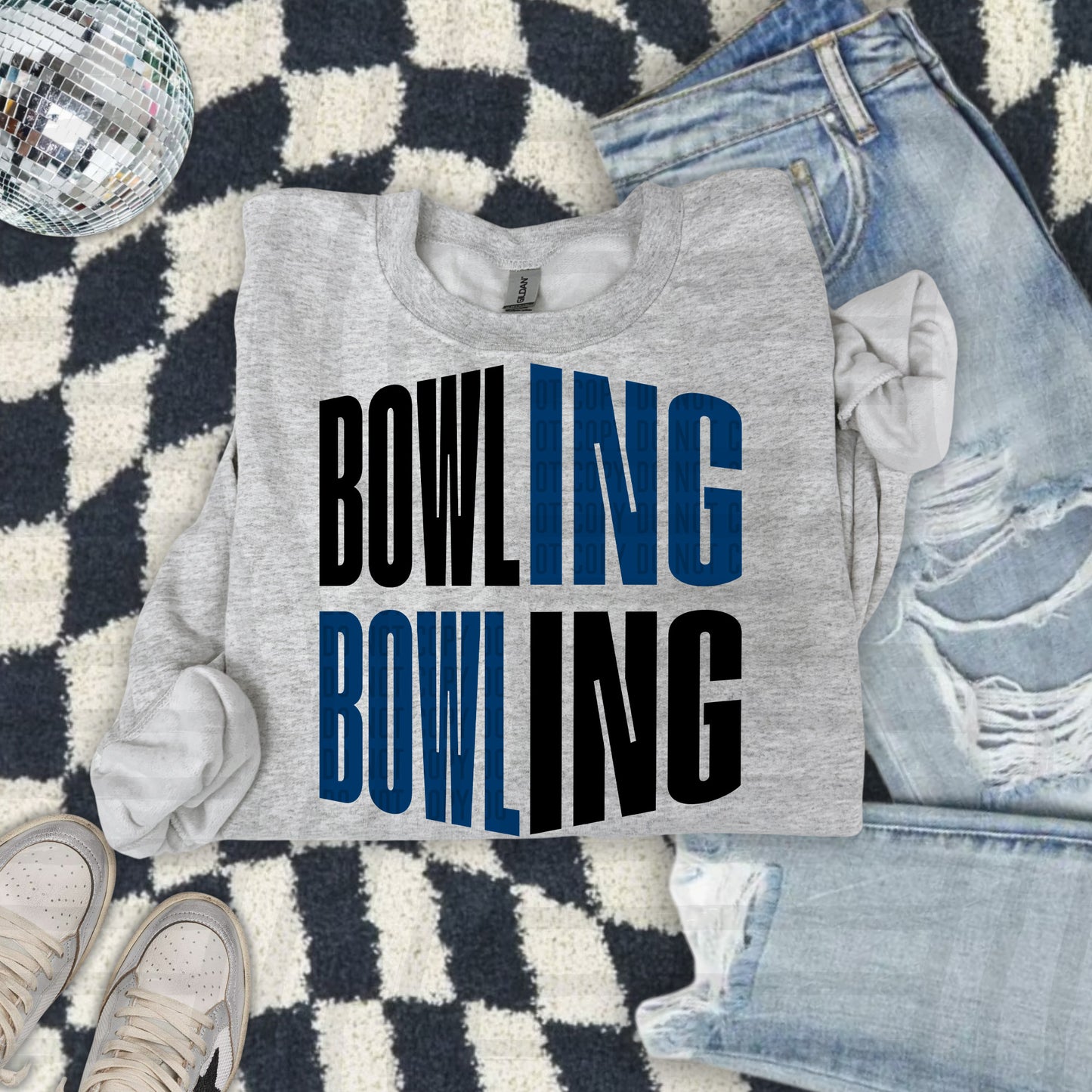 WORD ART BOWLING TEE