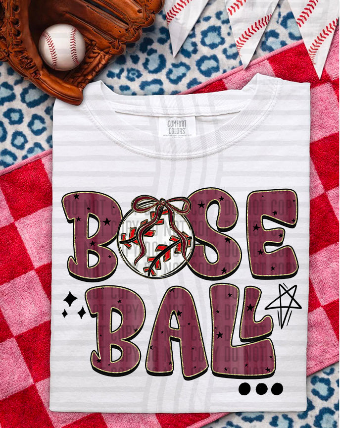 BASEBALL RETRO TEE -VARIETY OF COLORS