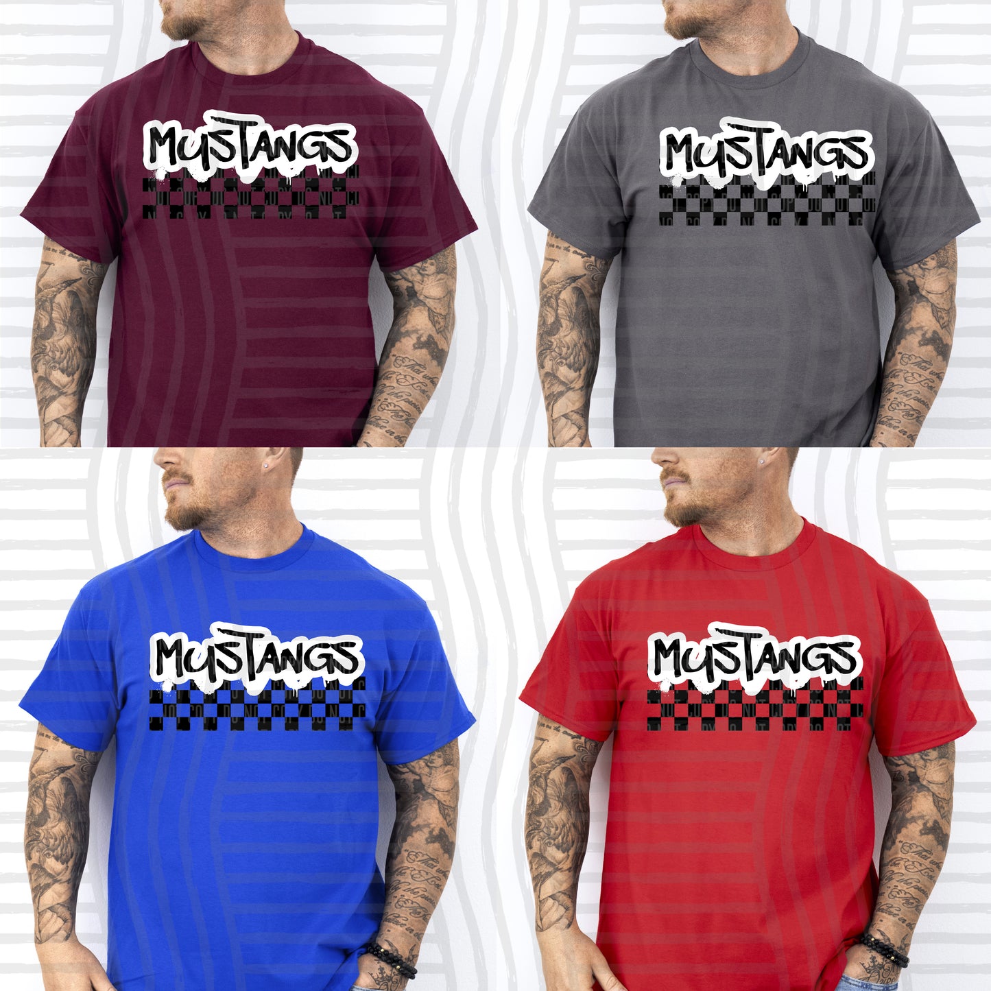 INK DRIP VARIETY OF MASCOT TEES