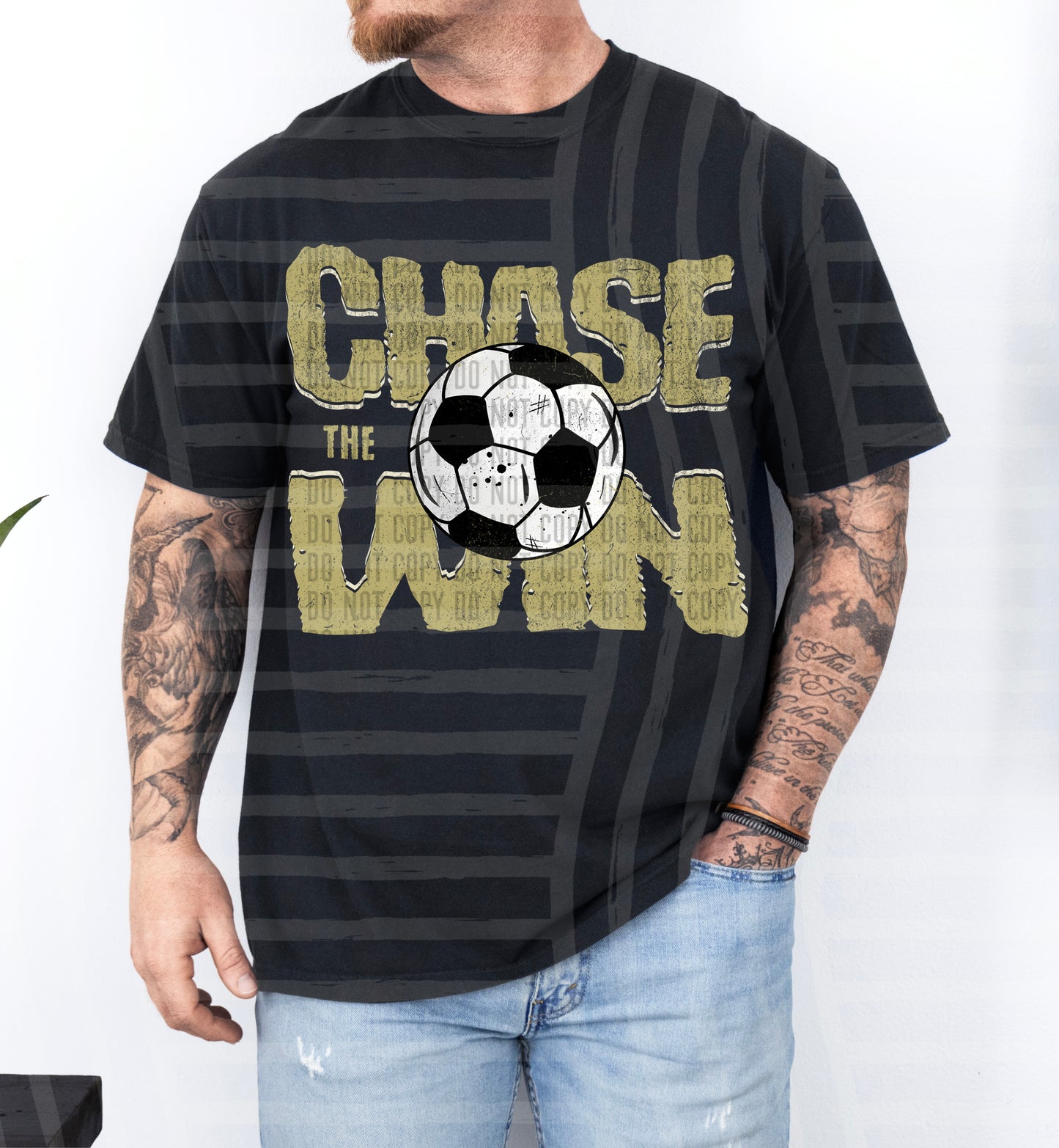 SOCCER -CHASE THE WIN TEE -VARIETY COLORS