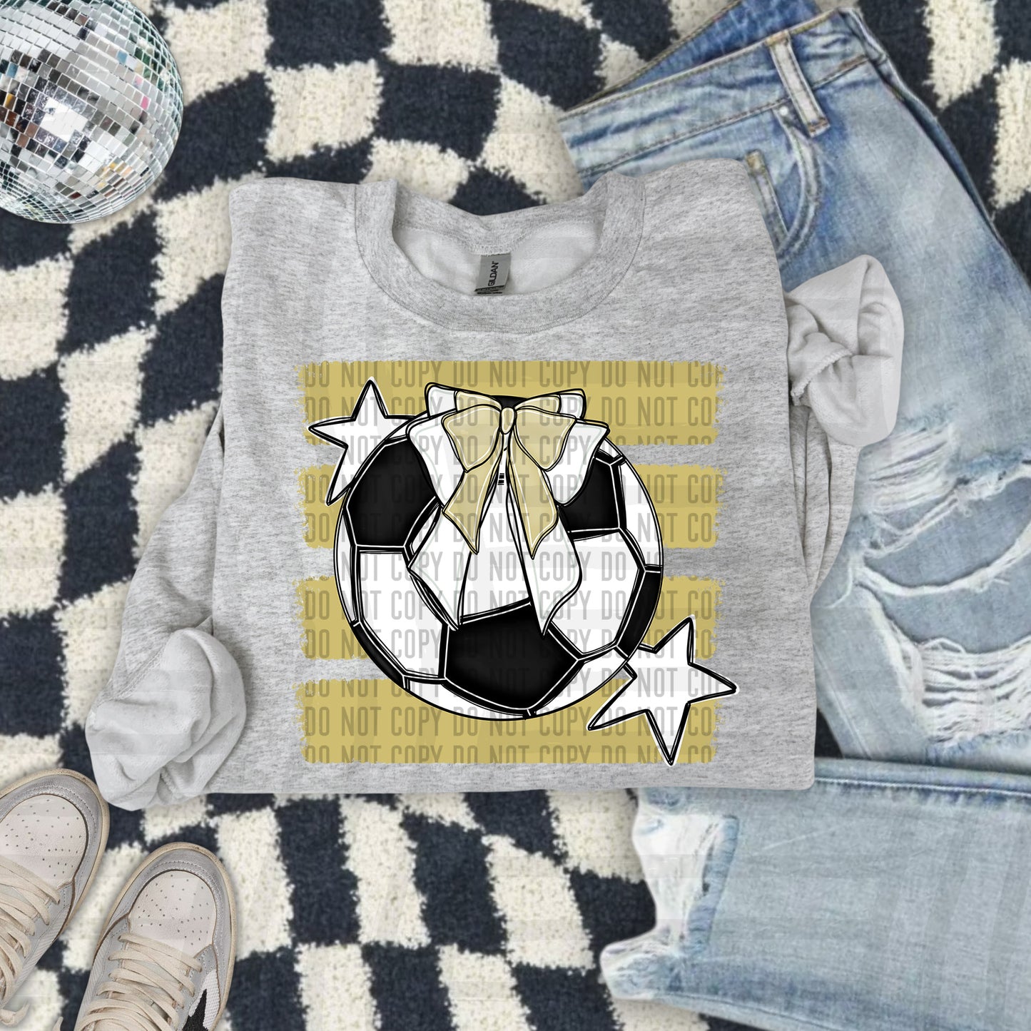 SOCCER BOW BOW TEES -25 COLORS