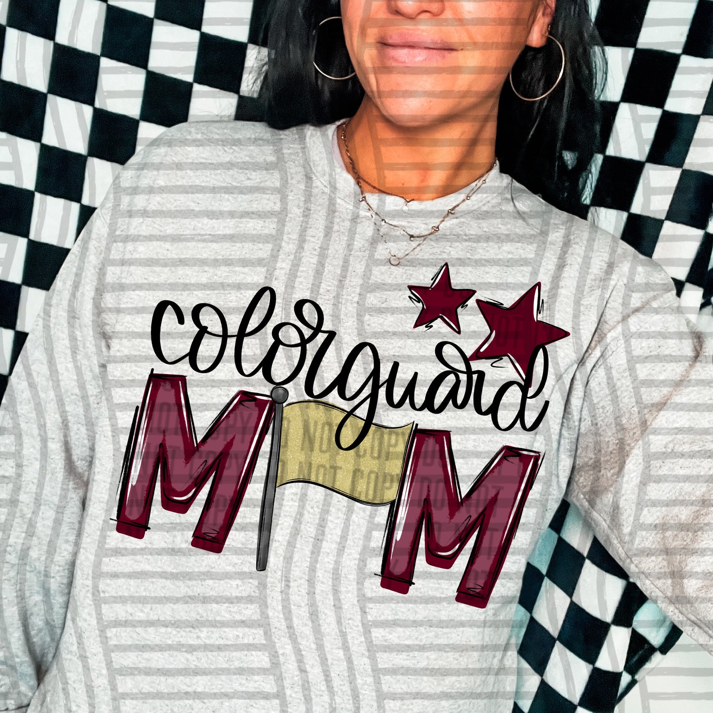 COLORGUARD MOM TEES - 20 COLORS