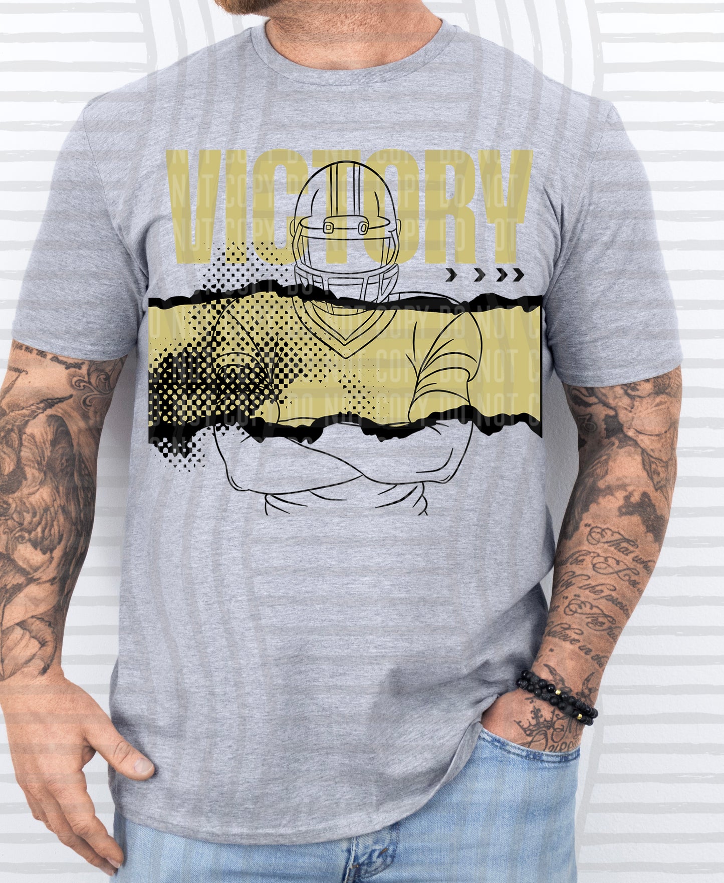 VICTORY FOOTBALL PLAYER TEES -25 COLORS