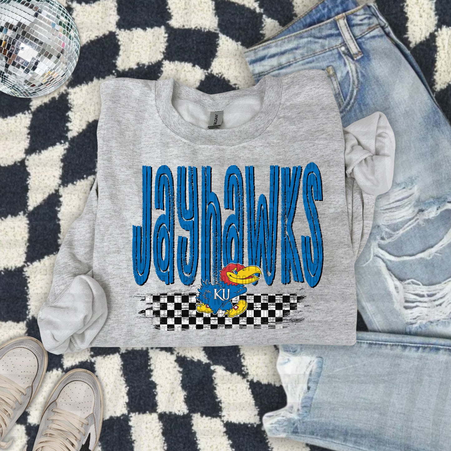 CHECKERED COLLEGE TEES