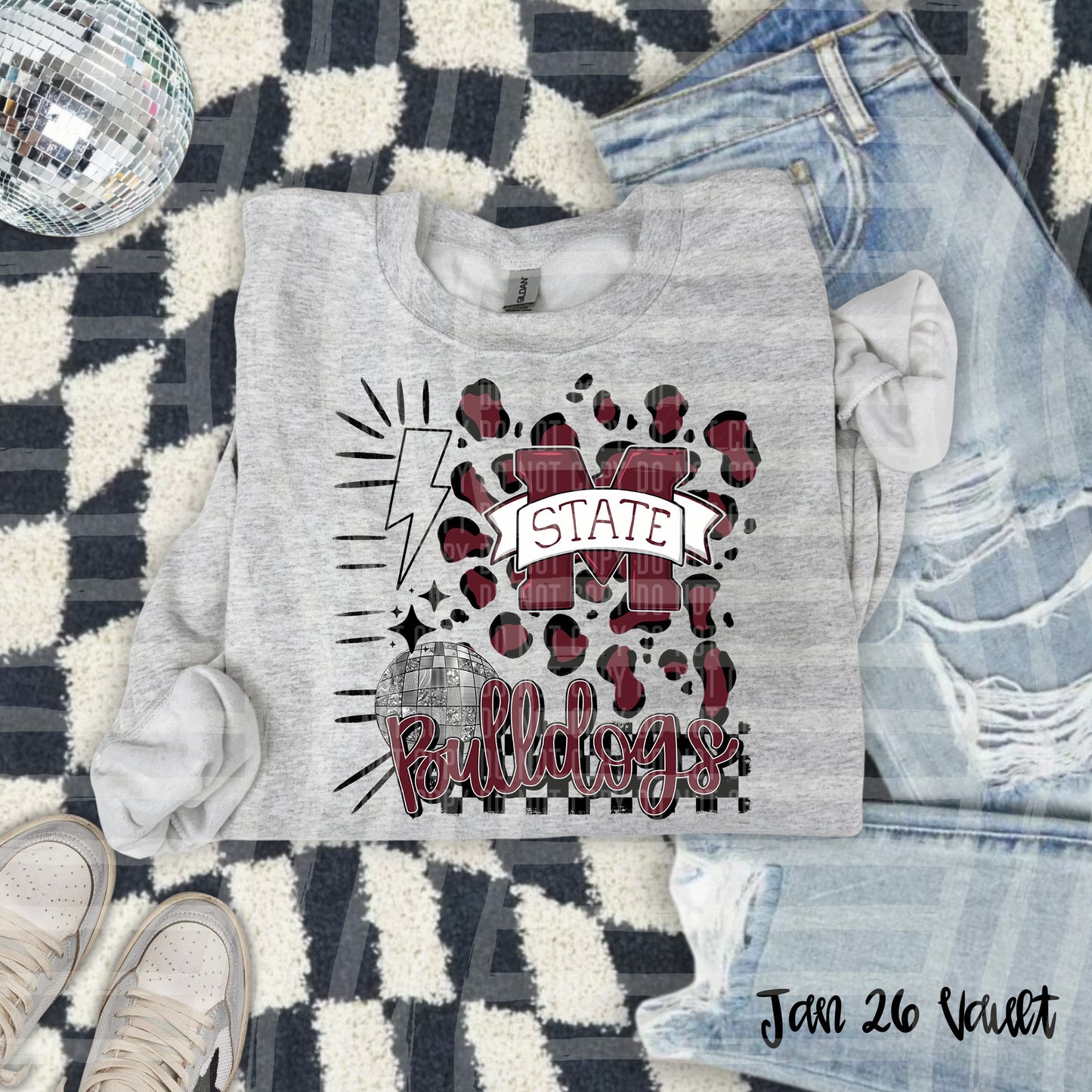LEOPARD COLLEGE TEE