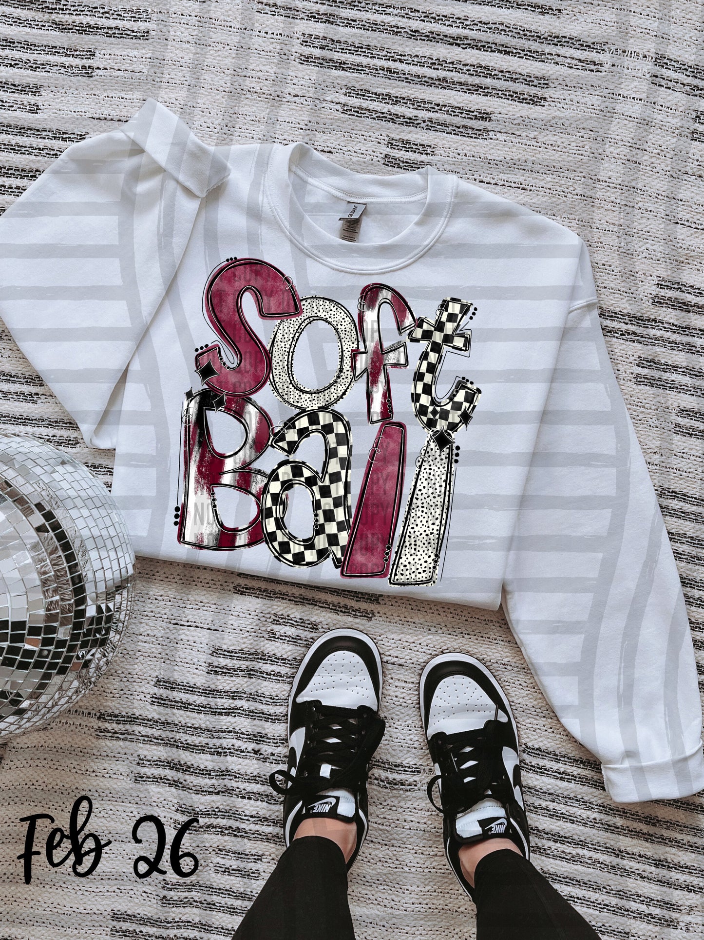VARIETY COLOR SOFTBALL TEES