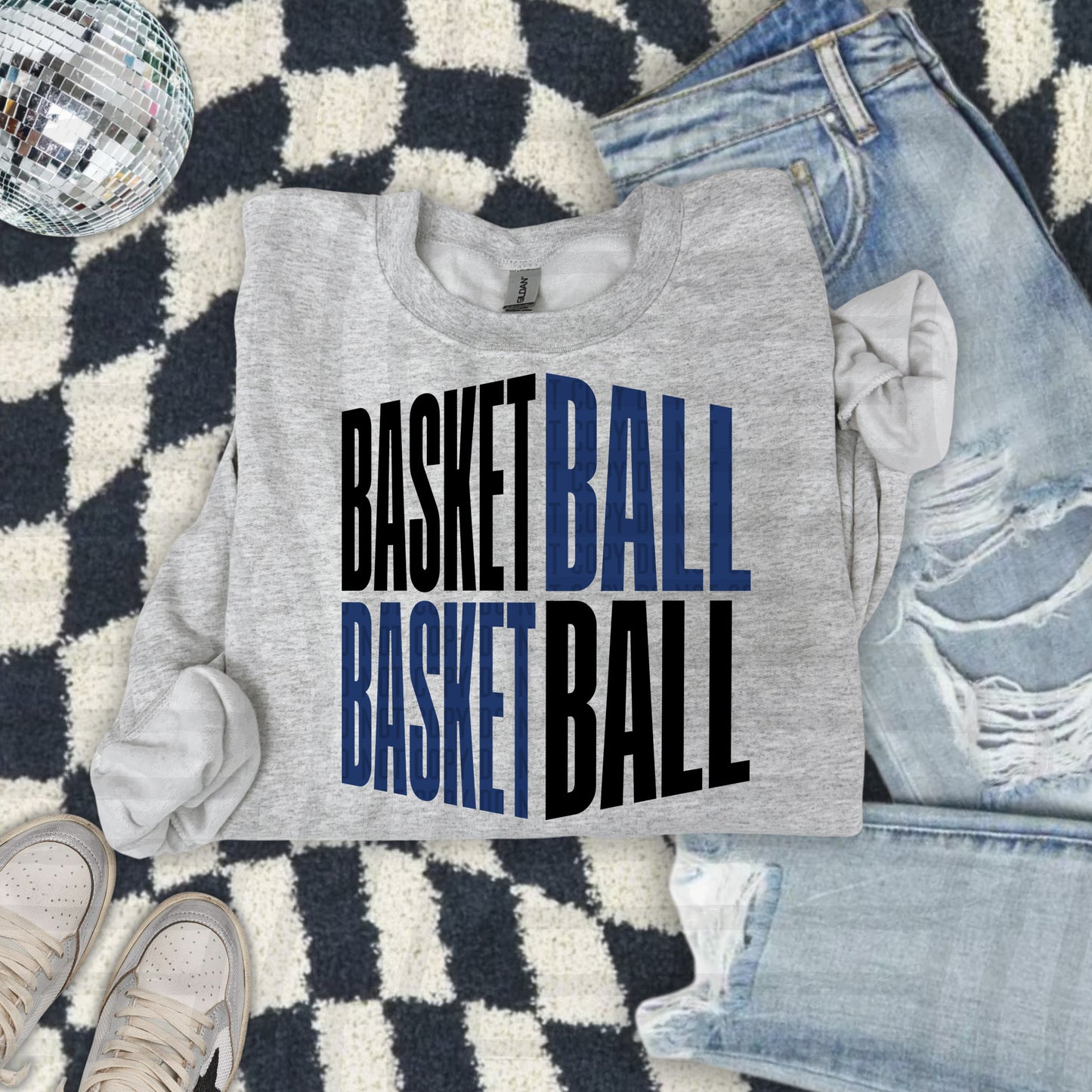 BASKETBALL WORD ART TEE