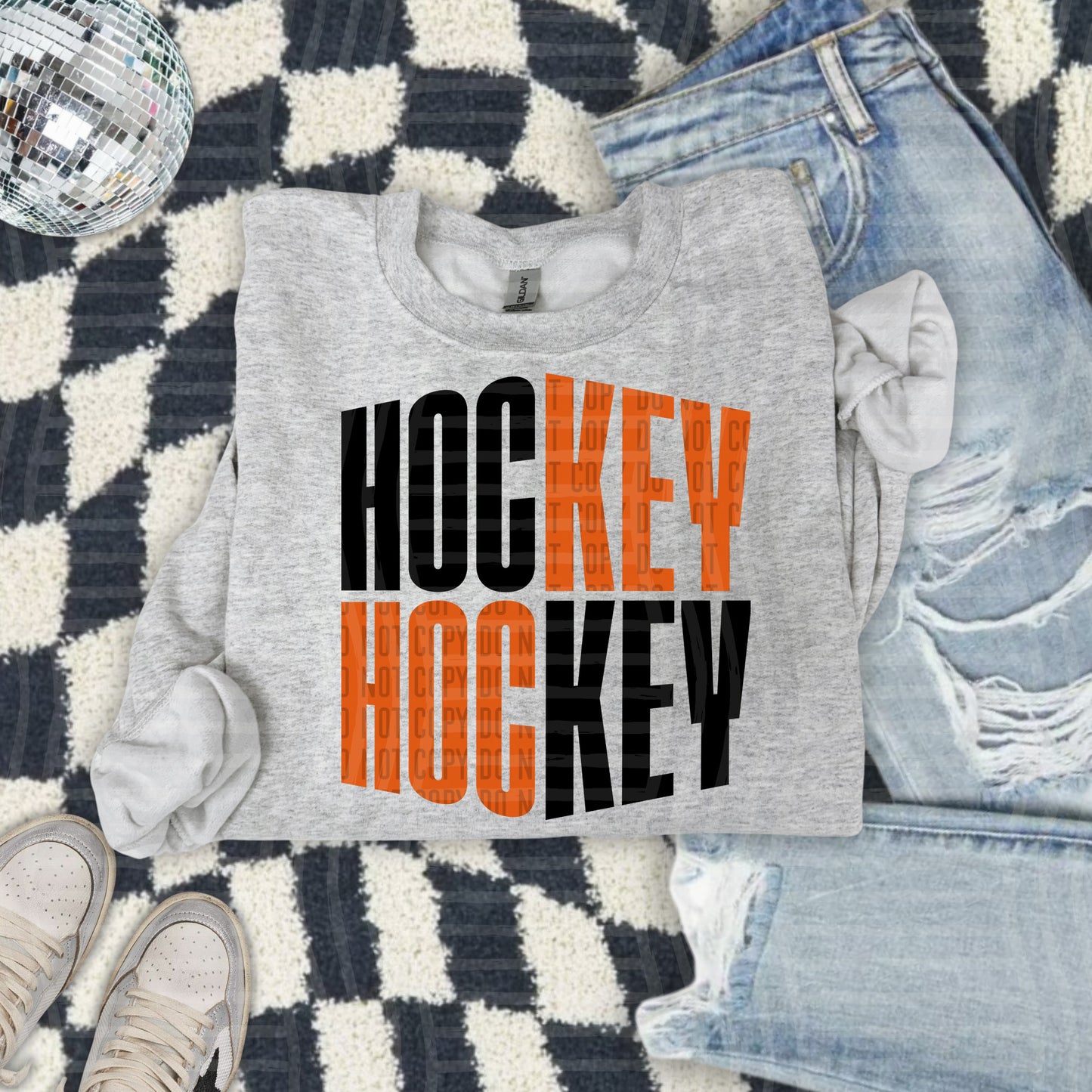 WORD ART HOCKEY TEE