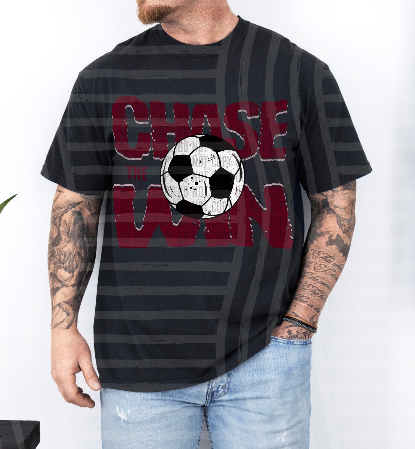 SOCCER -CHASE THE WIN TEE -VARIETY COLORS