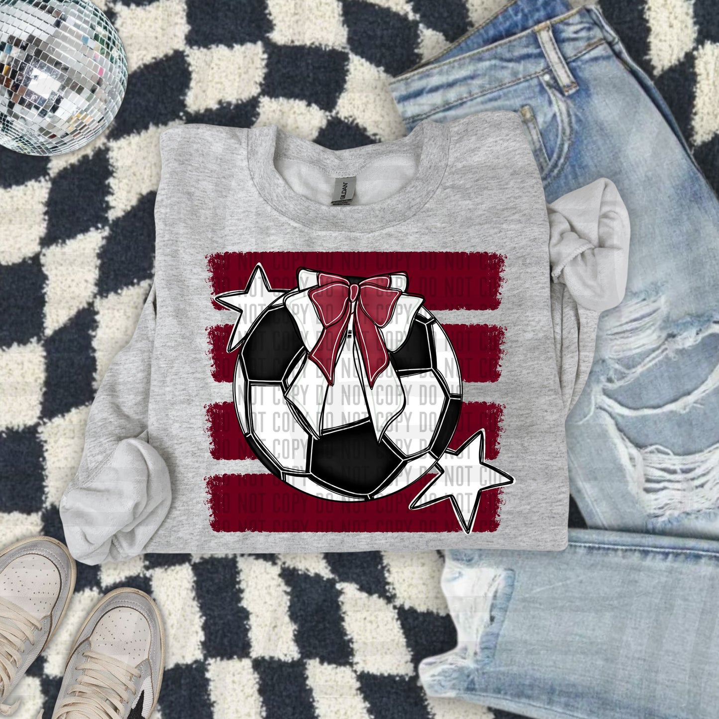 SOCCER BOW BOW TEES -25 COLORS