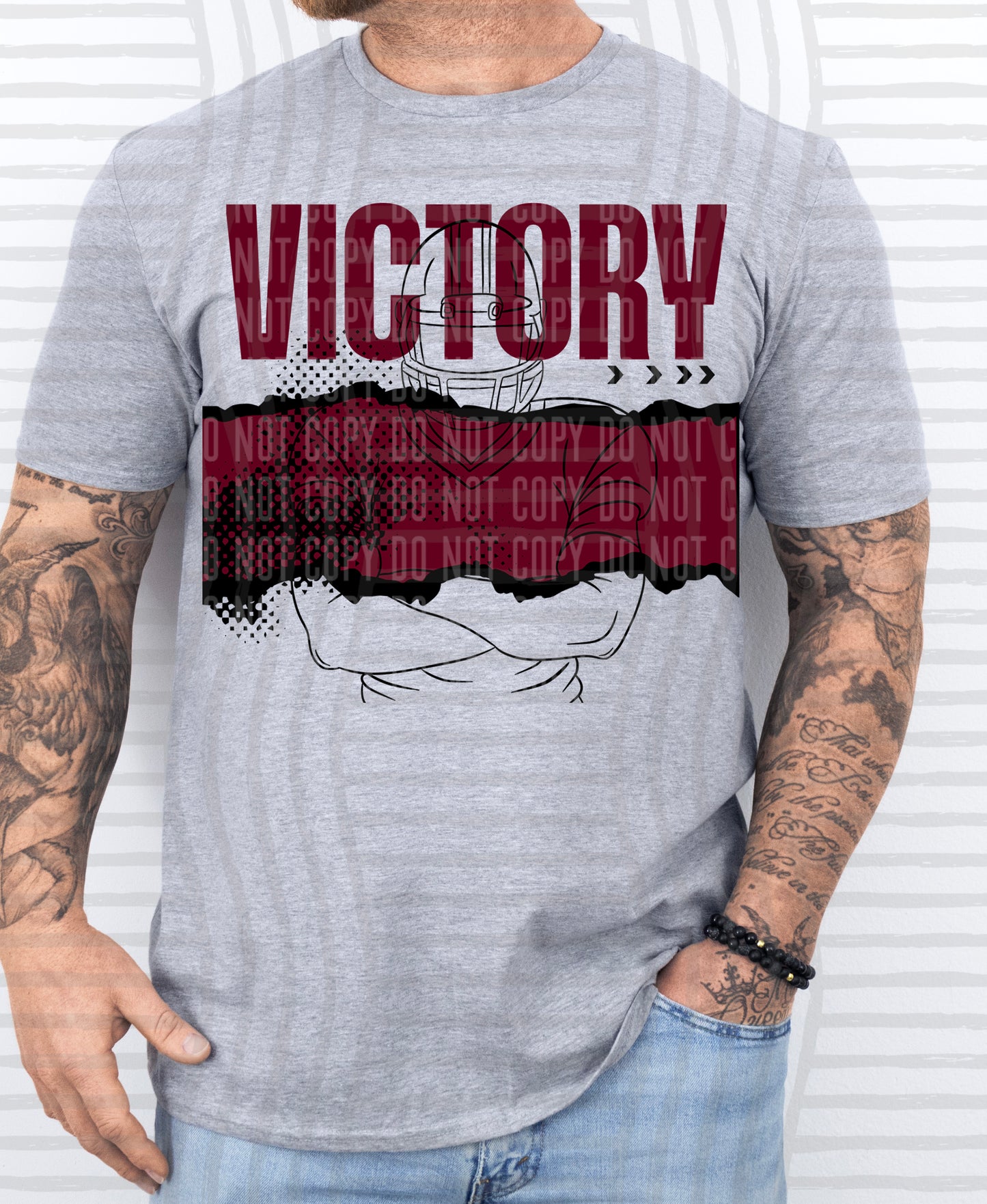 VICTORY FOOTBALL PLAYER TEES -25 COLORS