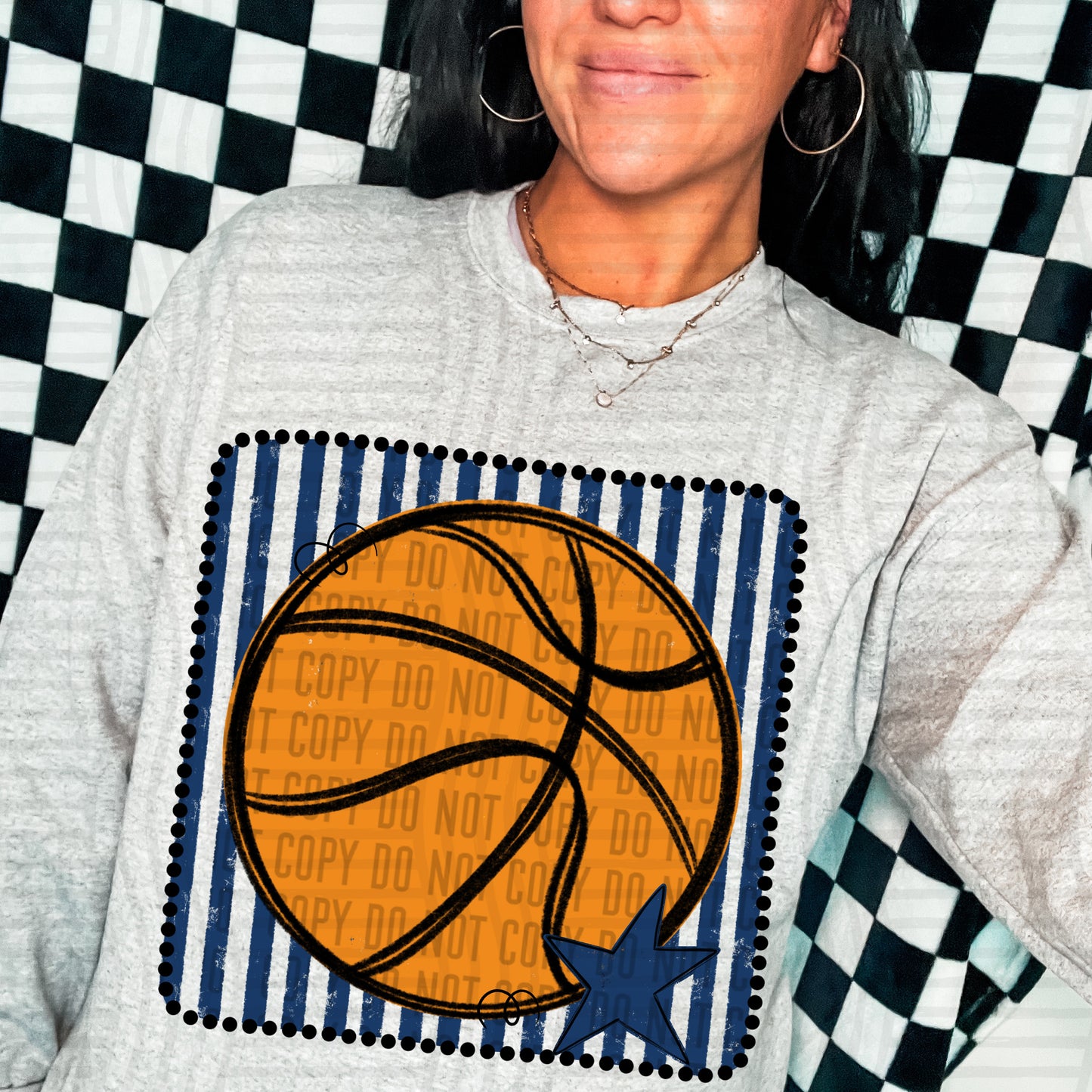 DISTRESSED BASKETBALL TEE - MULTIPLE COLORS