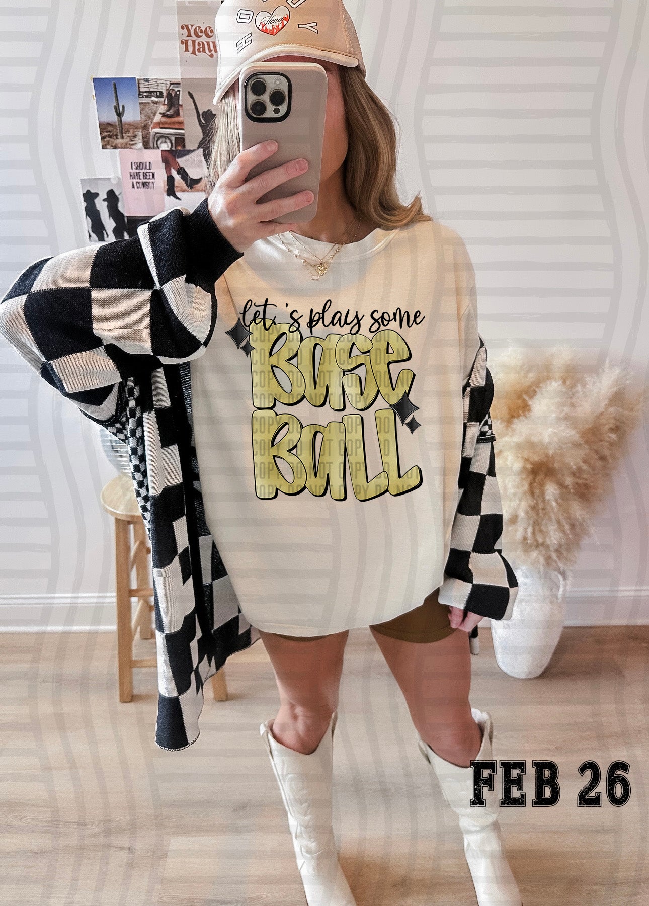 LET'S PLAY SOME BASEBALL TEE-VARIETY OF COLORS