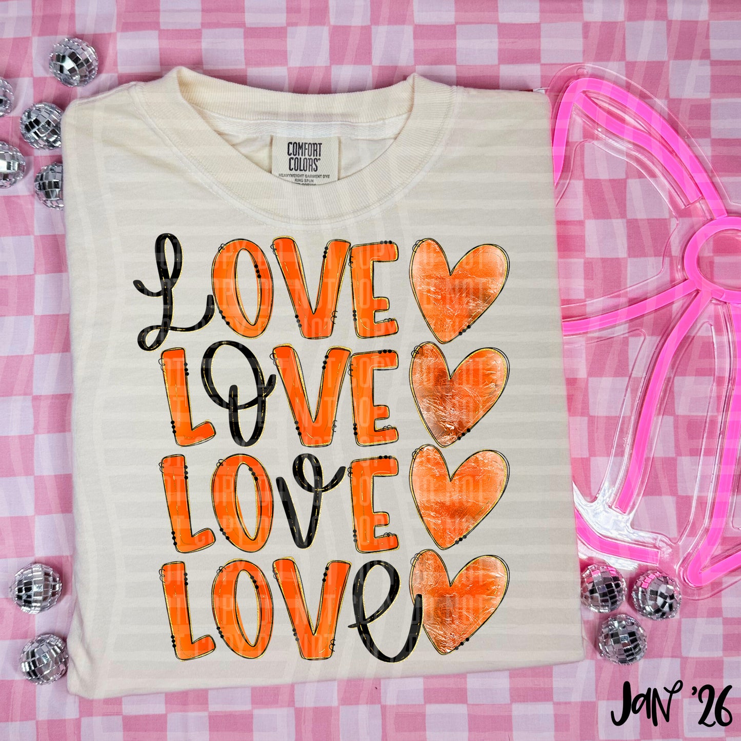 LOVE STACKED COLOR TEES
