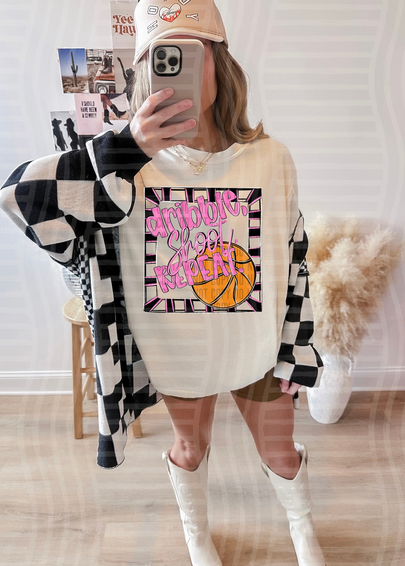 DRIBBLE SHOOT REPEAT TEE