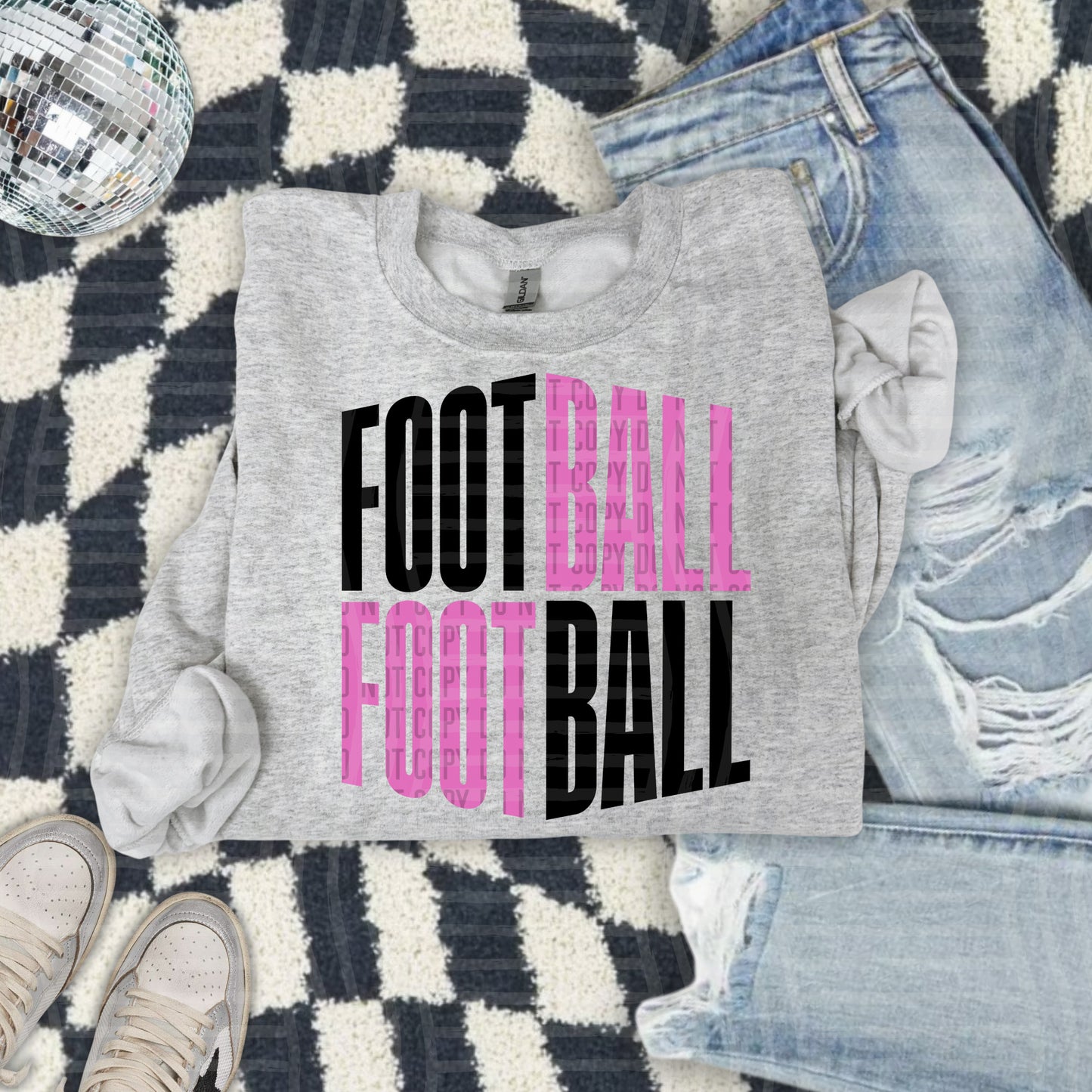 WORD ART FOOTBALL TEE