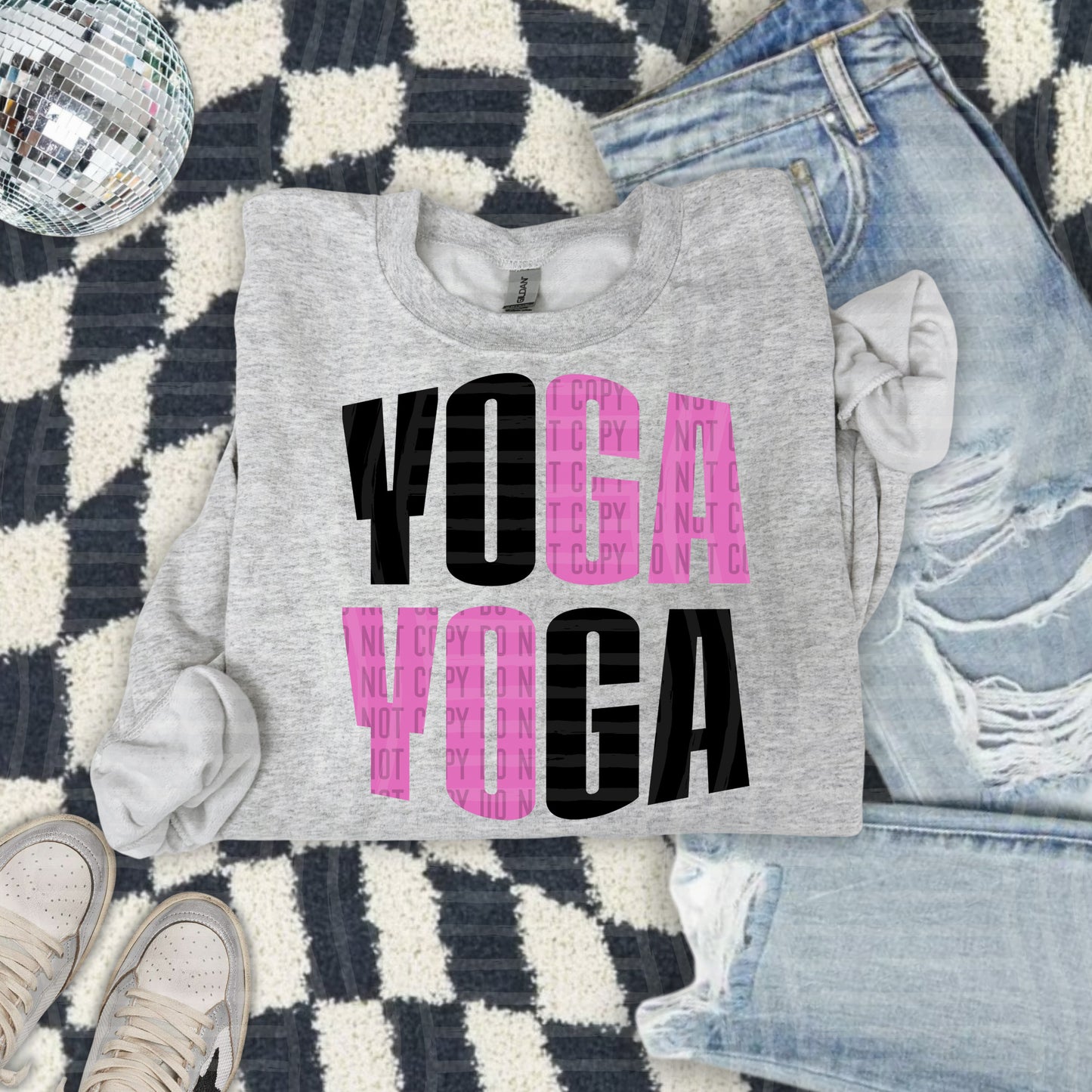 WORD ART YOGA TEE
