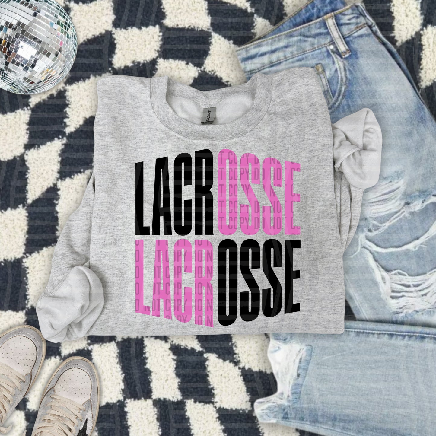 WORD ART LACROSSE TEE