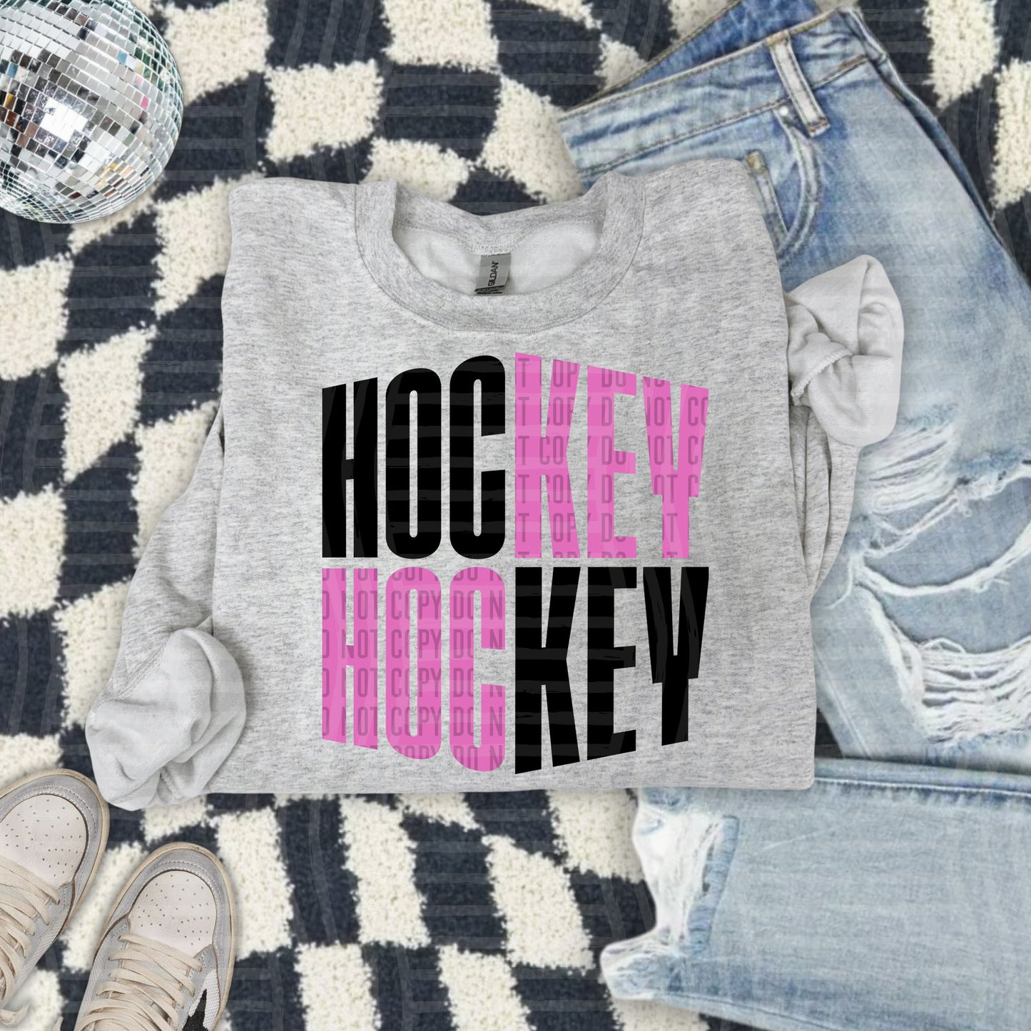 WORD ART HOCKEY TEE