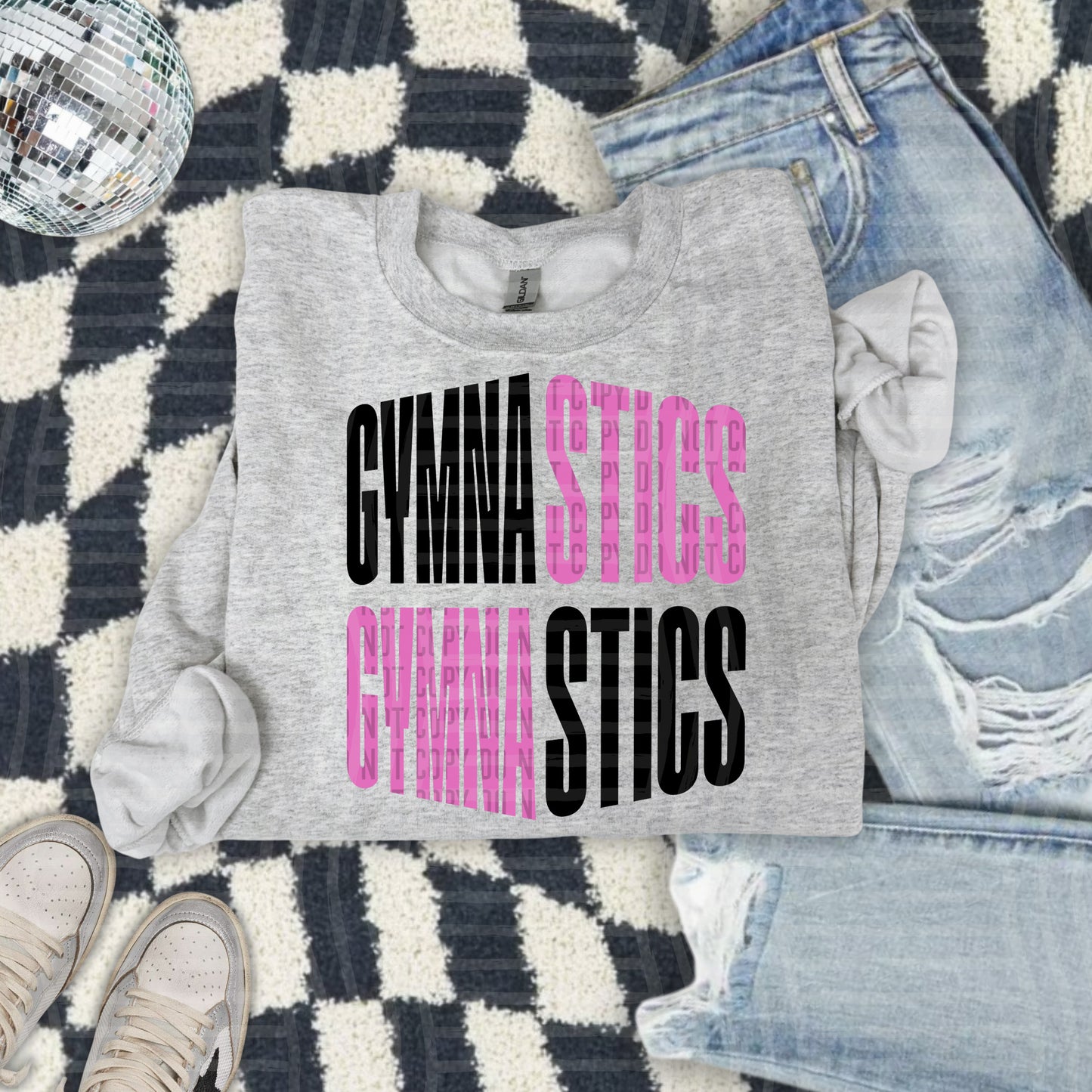 WORD ART GYMNASTICS TEE