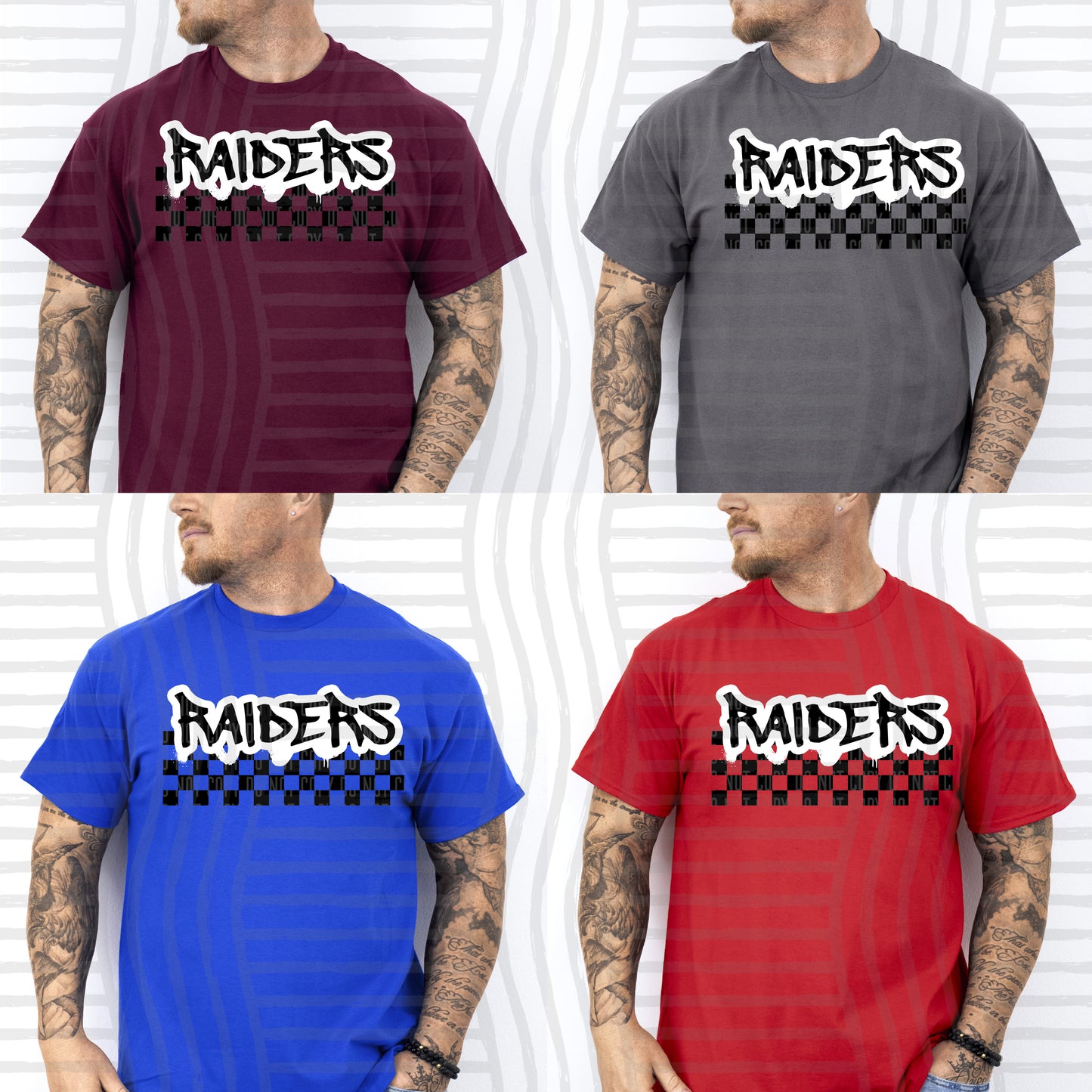 INK DRIP VARIETY OF MASCOT TEES