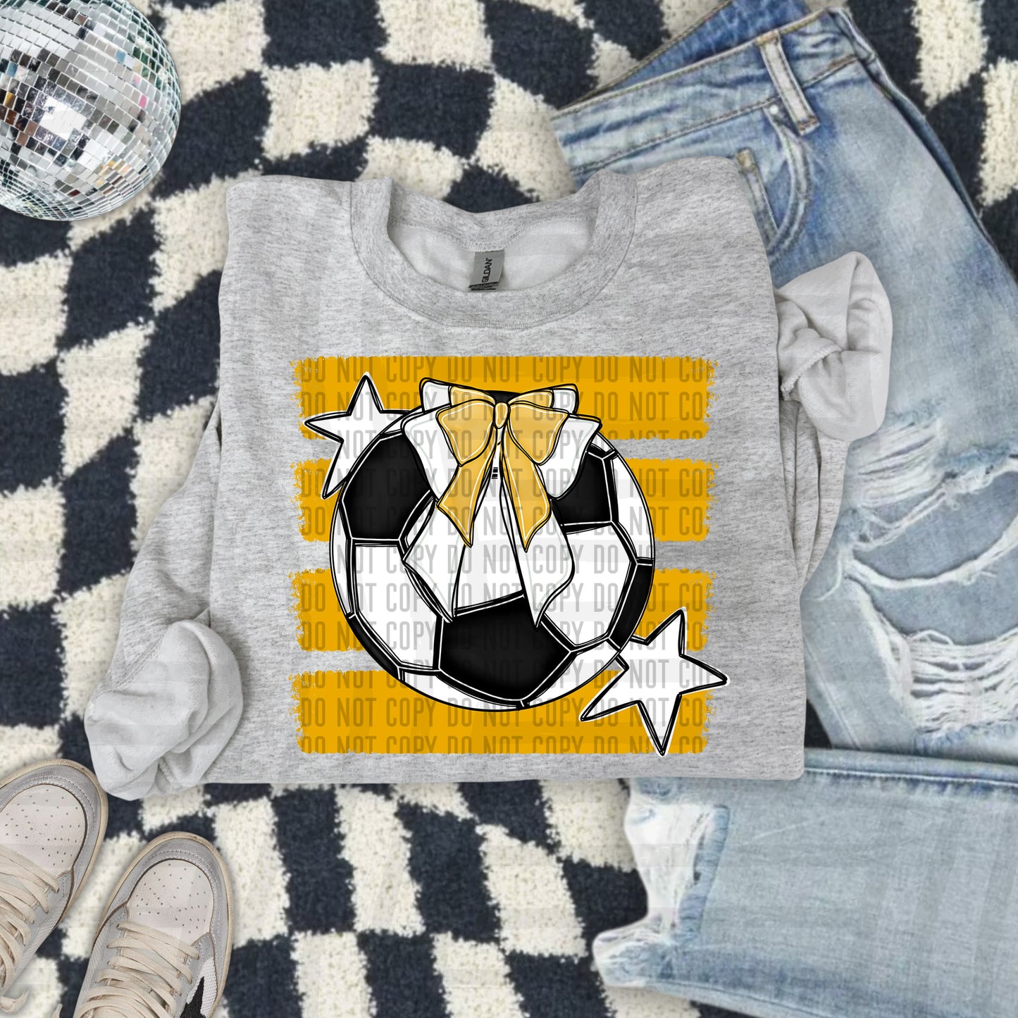 SOCCER BOW BOW TEES -25 COLORS