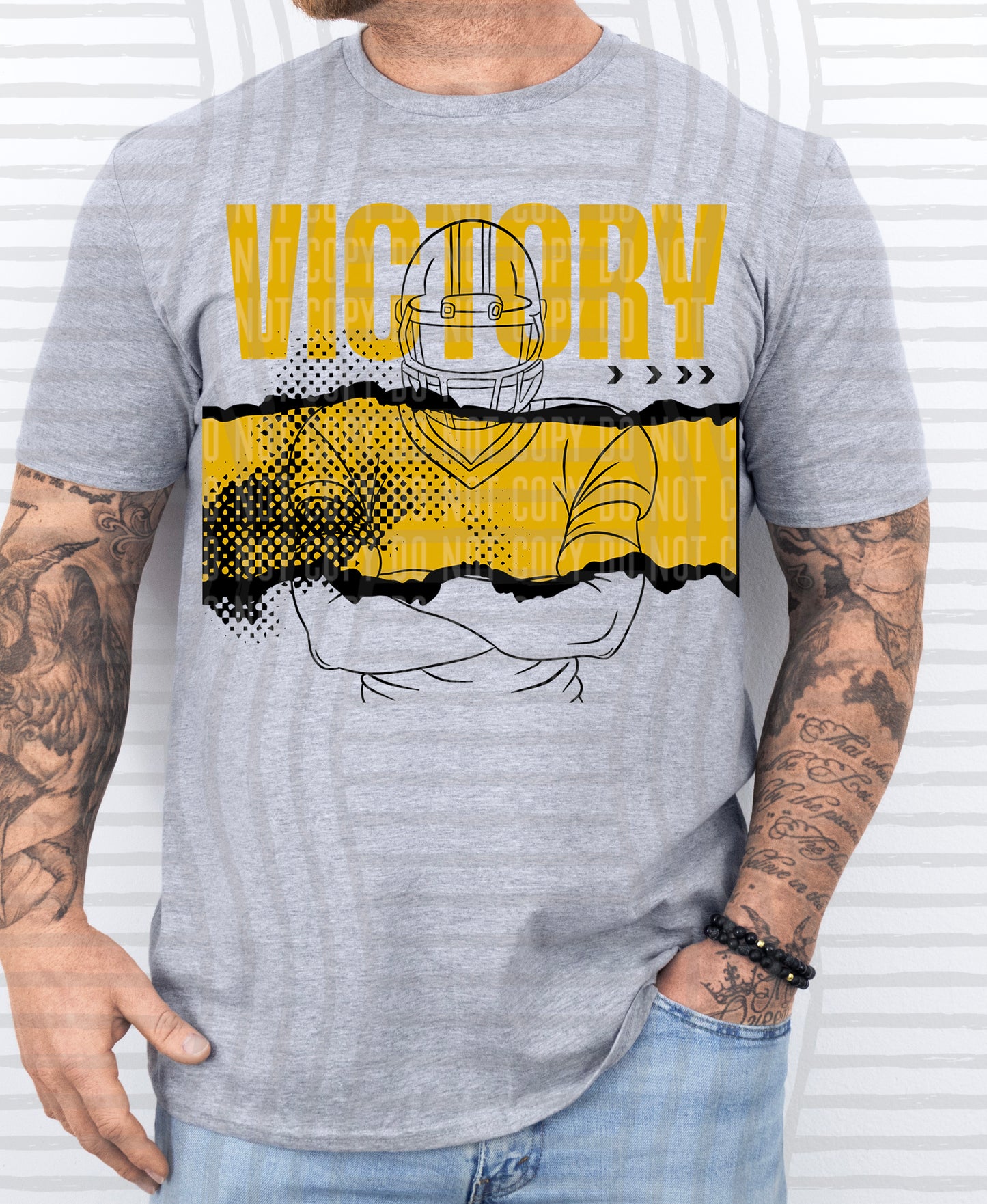 VICTORY FOOTBALL PLAYER TEES -25 COLORS