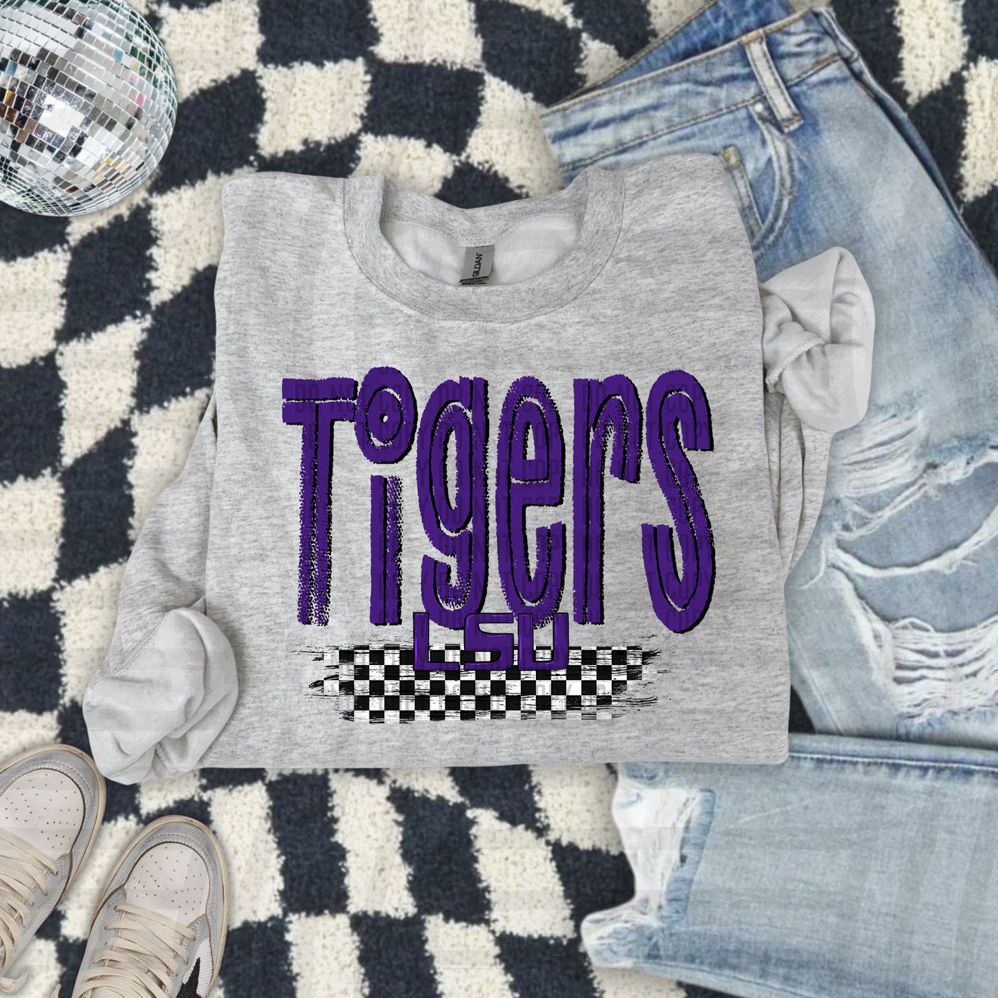 CHECKERED COLLEGE TEES
