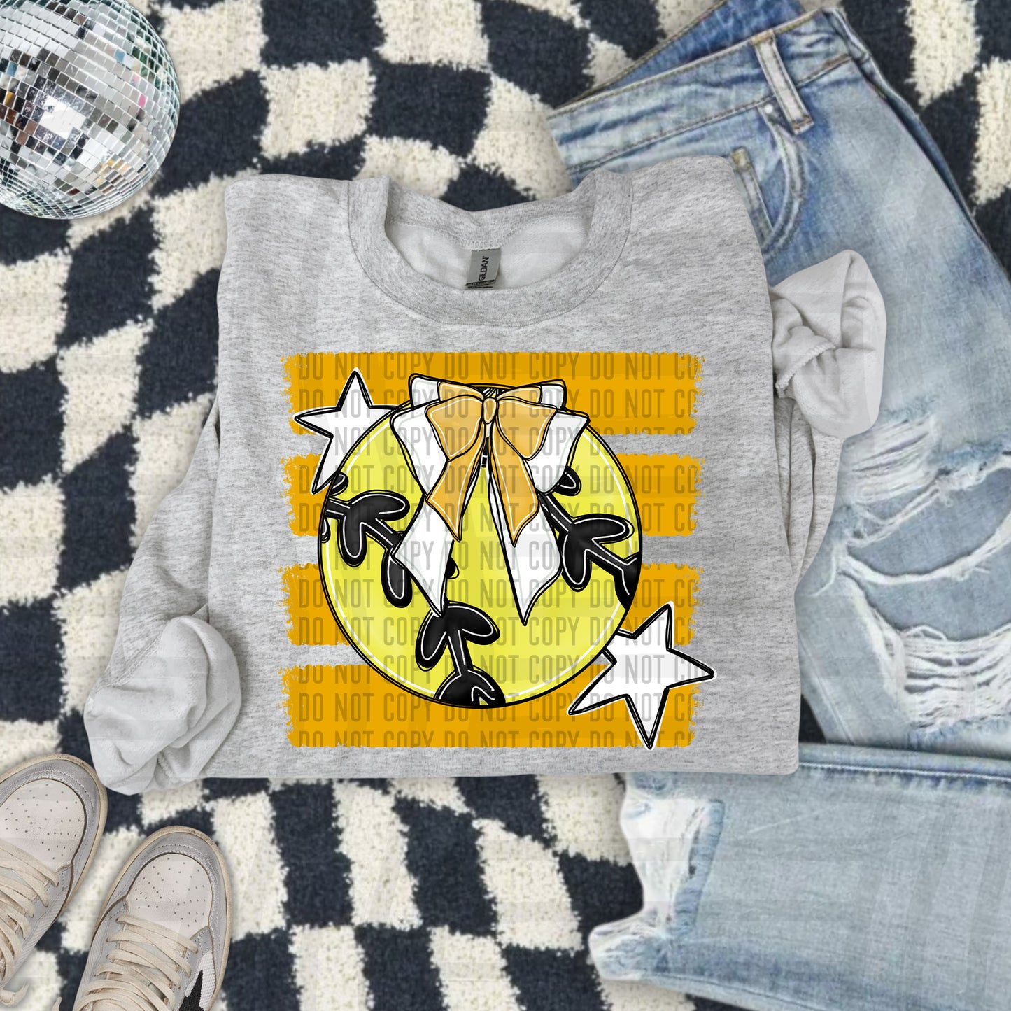 SOFTBALL BOW BOW TEES -25 COLORS